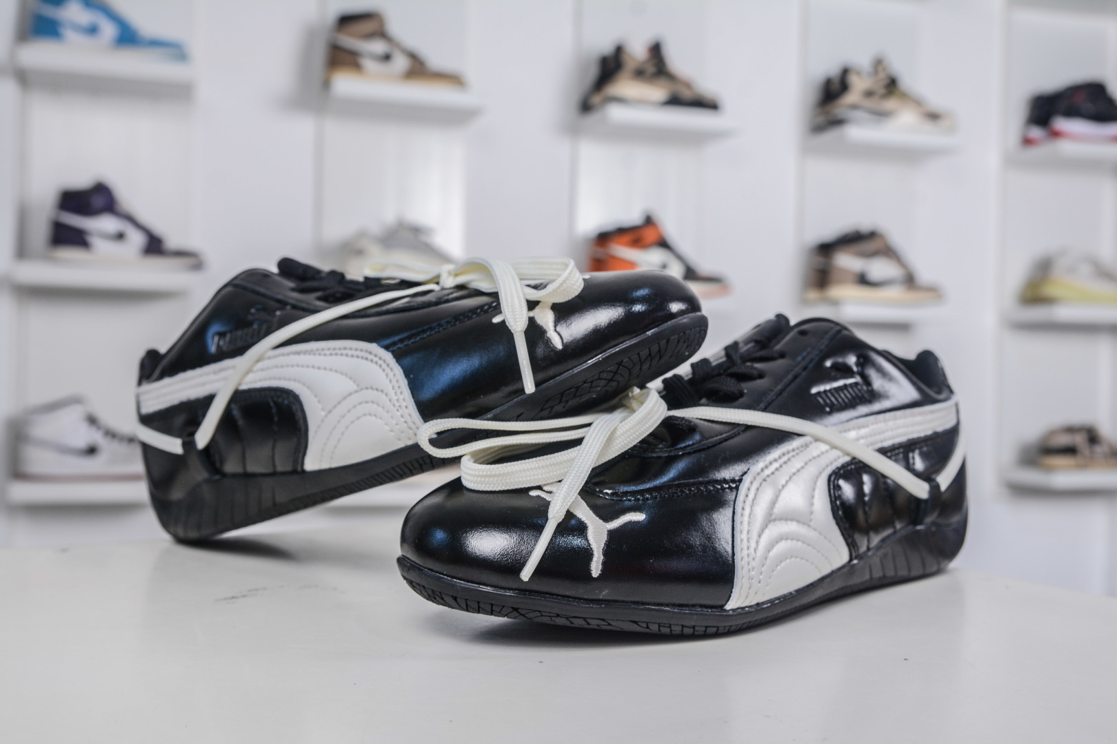 Rose x PUMA彪马 Speedcat 系列 联名款 赛车 德训双鞋带 绑带休闲运动低帮板鞋 404391-01