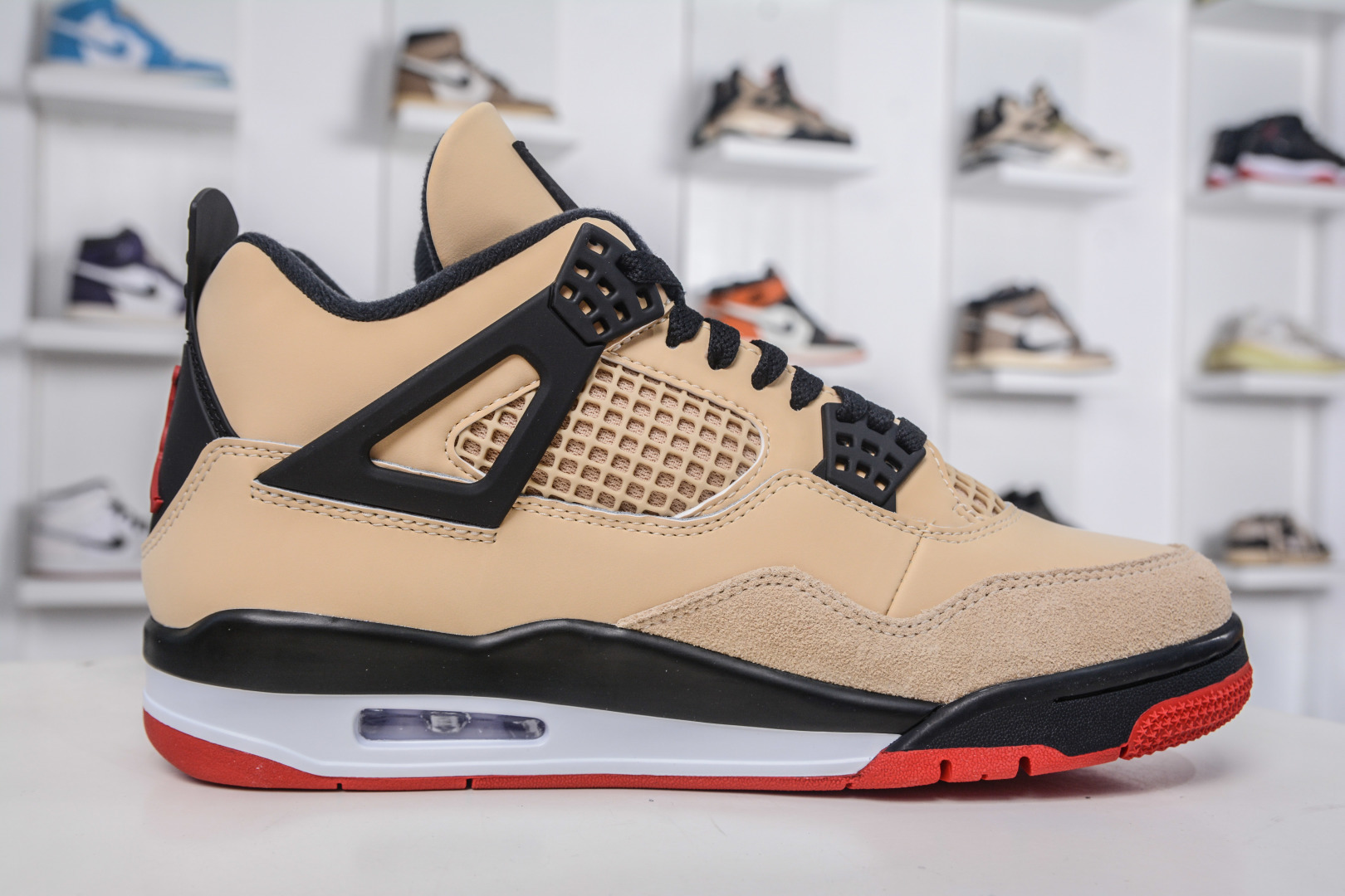 OG版 Air Jordan 4 Retro”Pizza”乔丹4代披萨配色卡其黑红 IH2094-200