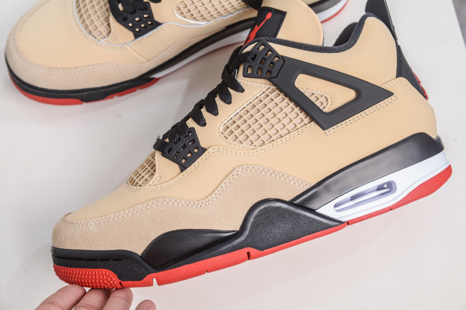 OG版 Air Jordan 4 Retro”Pizza”乔丹4代披萨配色卡其黑红 IH2094-200