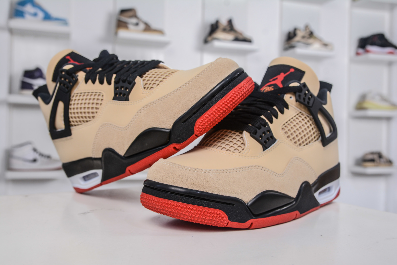 OG版 Air Jordan 4 Retro”Pizza”乔丹4代披萨配色卡其黑红 IH2094-200