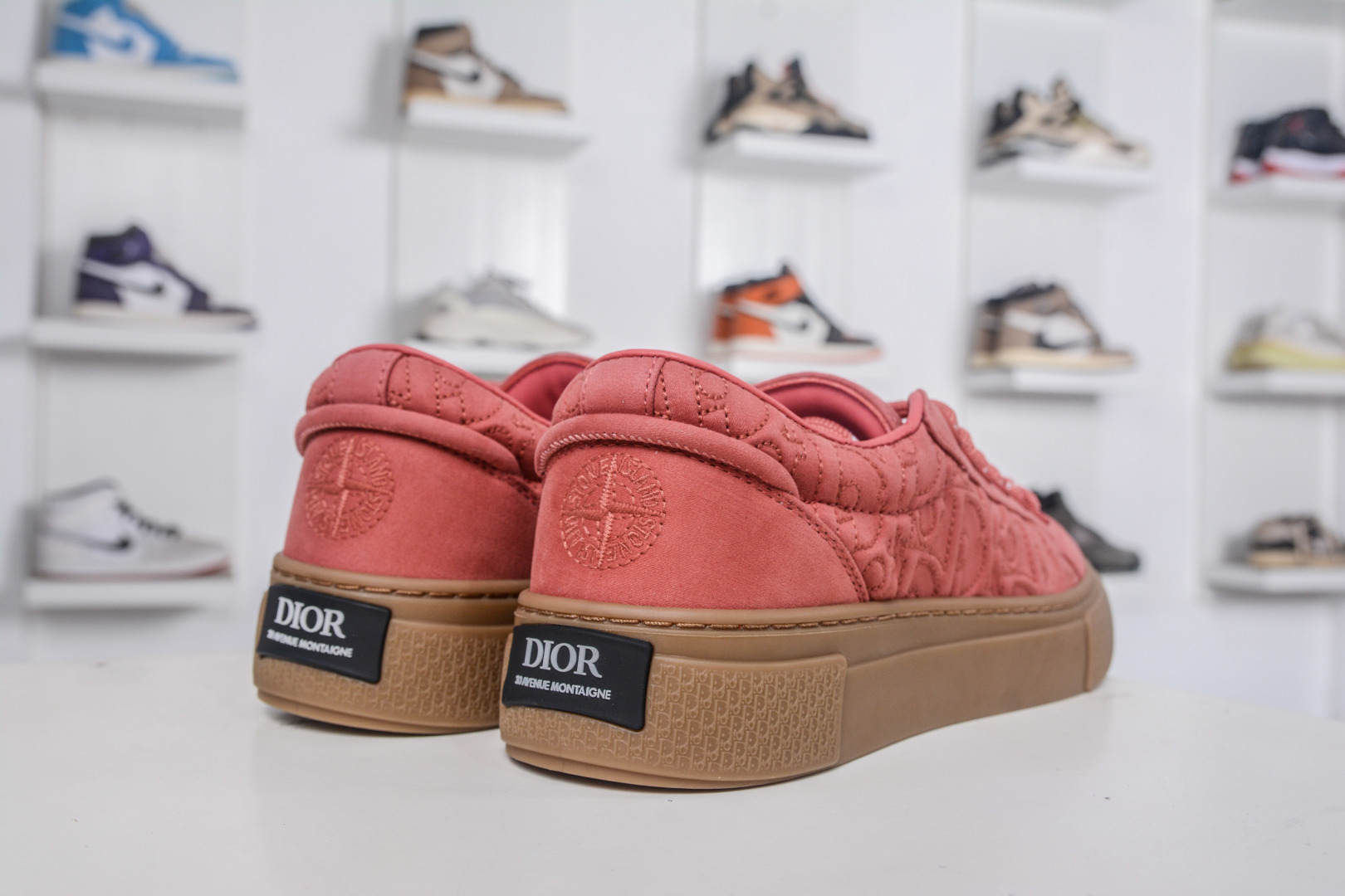 ZC总裁版 Dior B33 迪奥印花系带时尚运动板鞋网球鞋