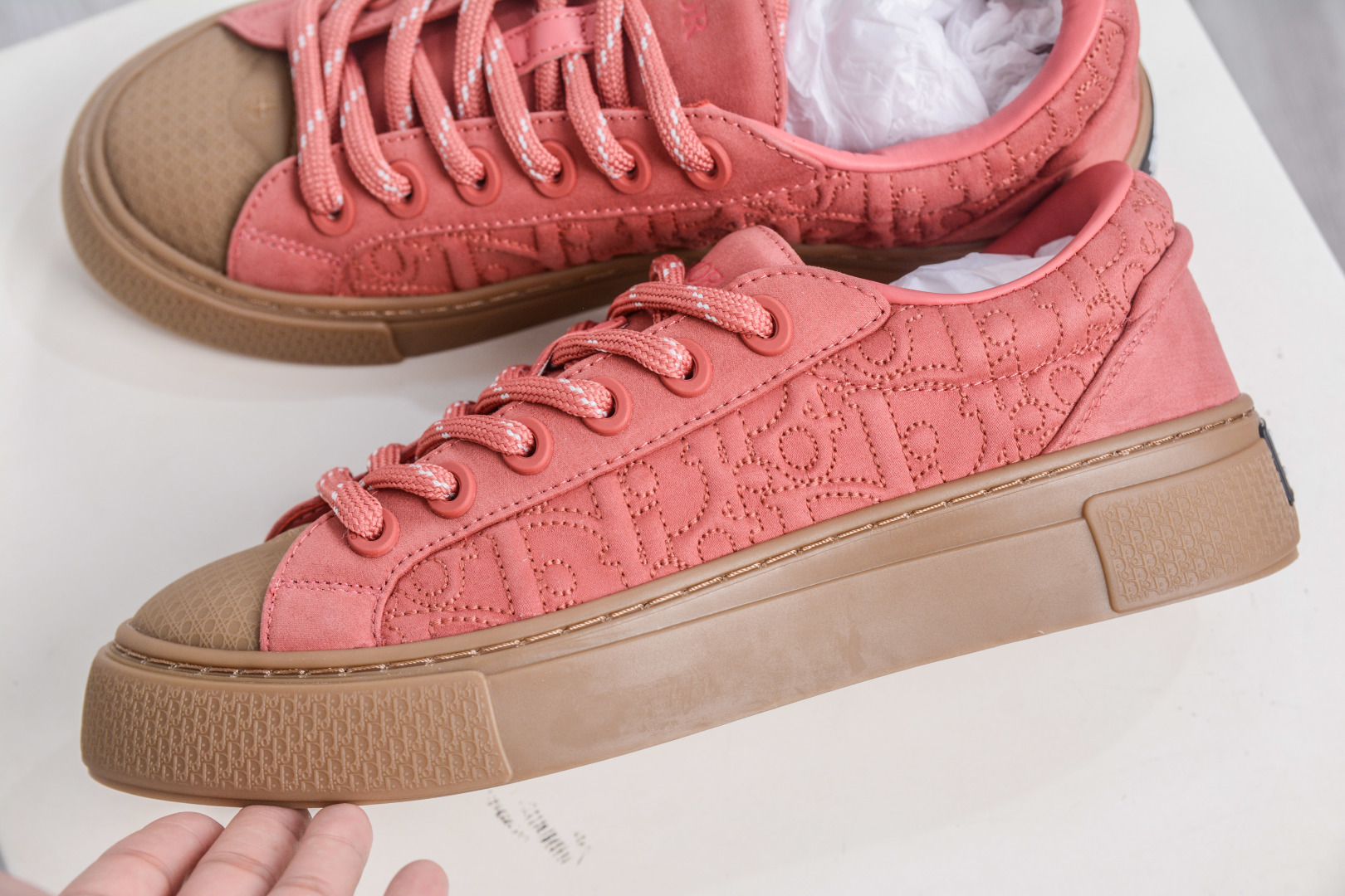 ZC总裁版 Dior B33 迪奥印花系带时尚运动板鞋网球鞋