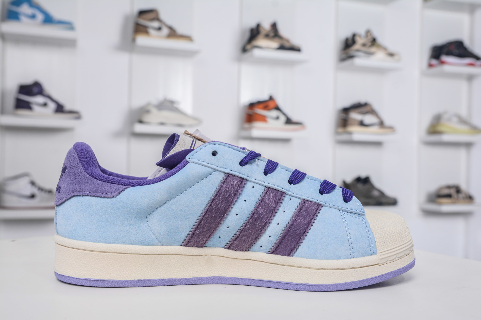 AD Originals Superstar 2 Shell Toe Sneakers - Light Blue & Purple, Premium Leather 4 cmp i1757868907630 6721 0 2