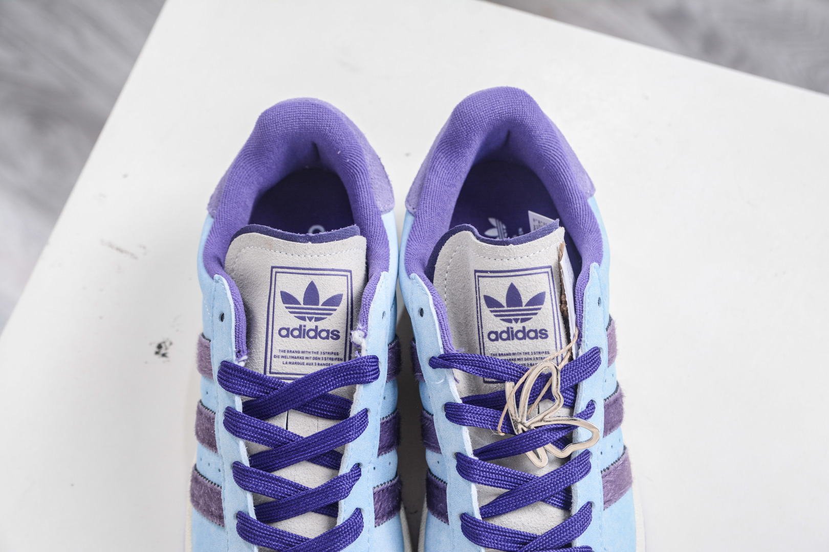 AD Originals Superstar 2 Shell Toe Sneakers - Light Blue & Purple, Premium Leather 9 cmp i1757868908523 9126 0 6