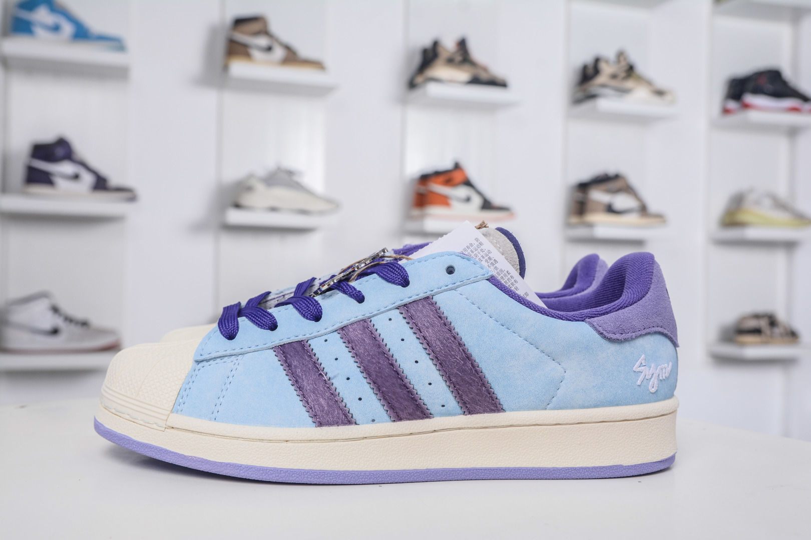 AD Originals Superstar 2 Shell Toe Sneakers - Light Blue & Purple, Premium Leather 2 cmp i1757868908527 1339 0 0