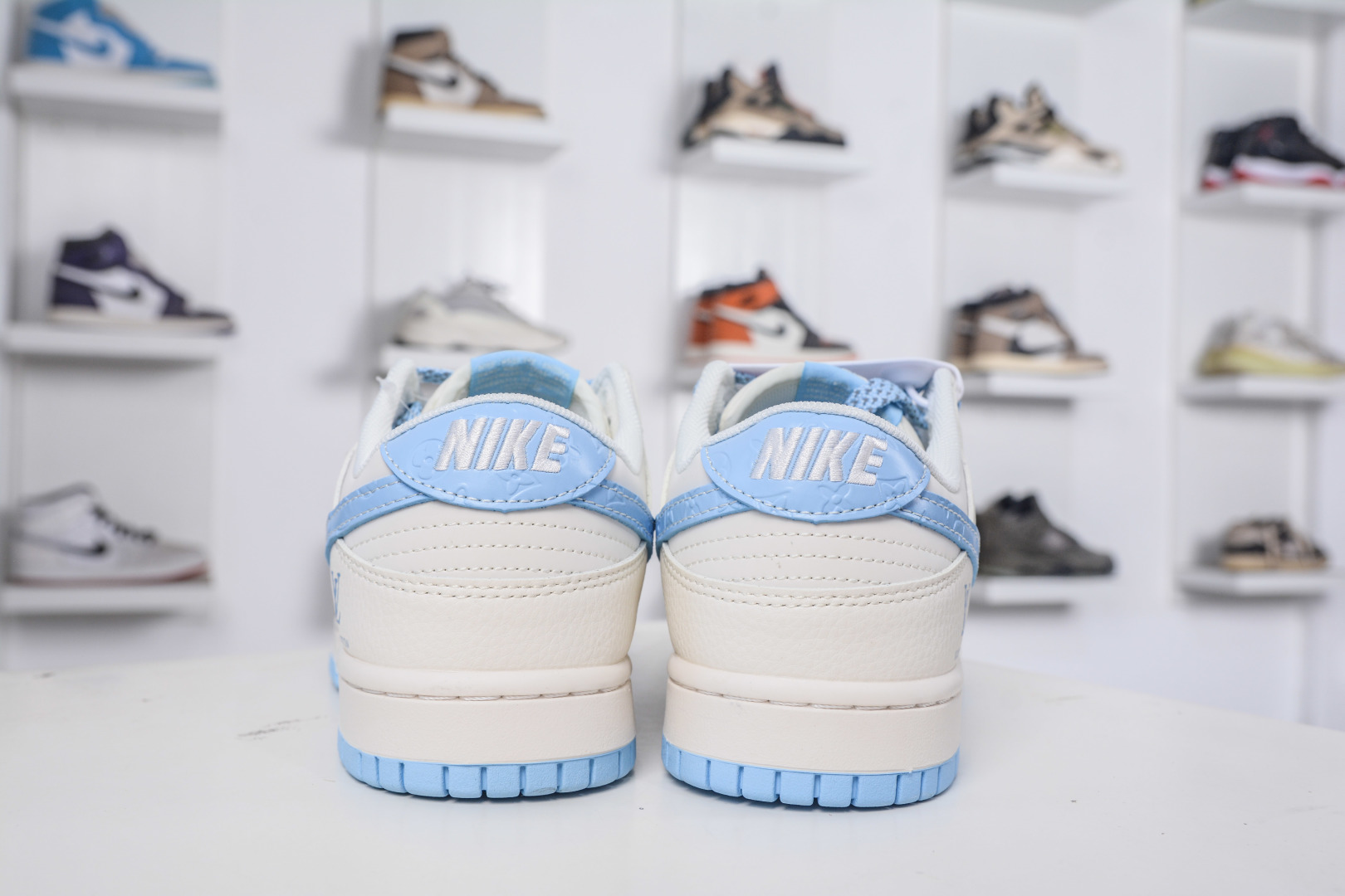 Nike SB Dunk Low x Louis Vuitton Cream Blue Sneakers 2 cmp i1757869225944 942 0 1