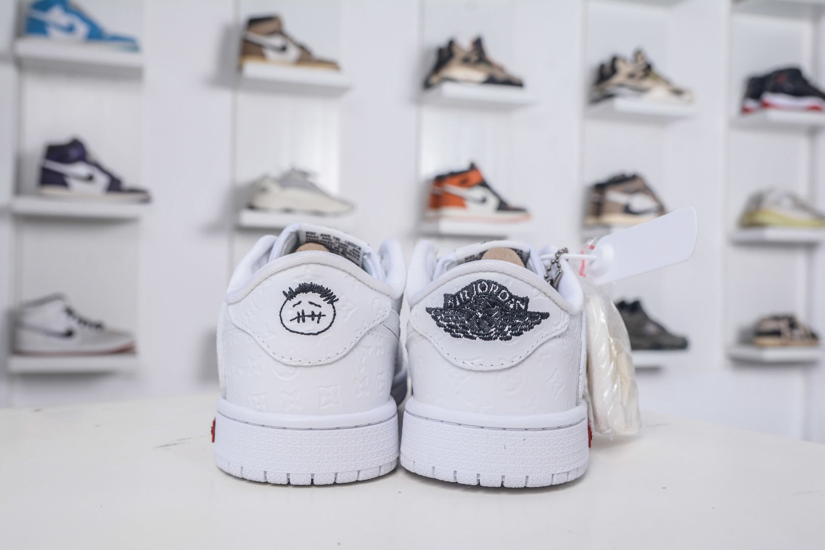TS x Air Jordan x Louis Vuitton Air Jordan 1 Low - White Custom Sneakers 2 cmp i1757869520758 7220 0 1