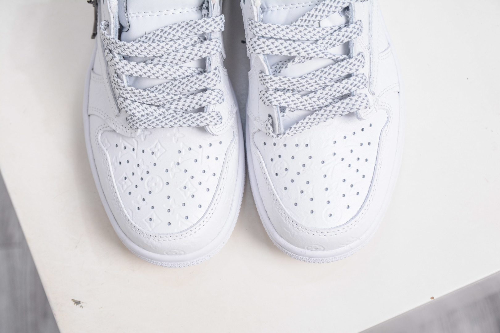 TS x Air Jordan x Louis Vuitton Air Jordan 1 Low - White Custom Sneakers 9 cmp i1757869520759 2162 0 8
