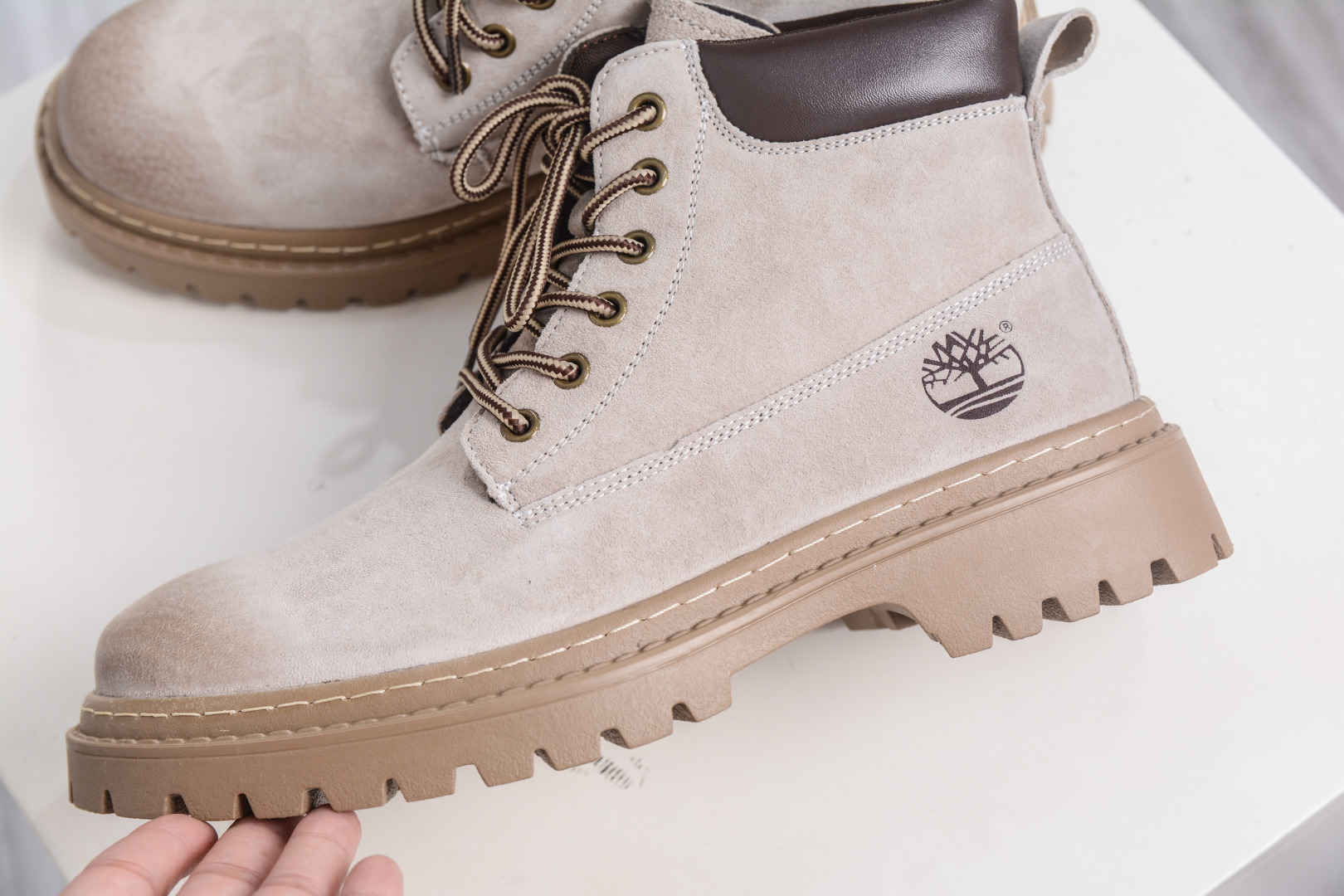 Timberland Men's Premium Waterproof Boot, Outdoor Ankle Boot, Beige Nubuck Leather 7 cmp i1757869592862 6926 0 6