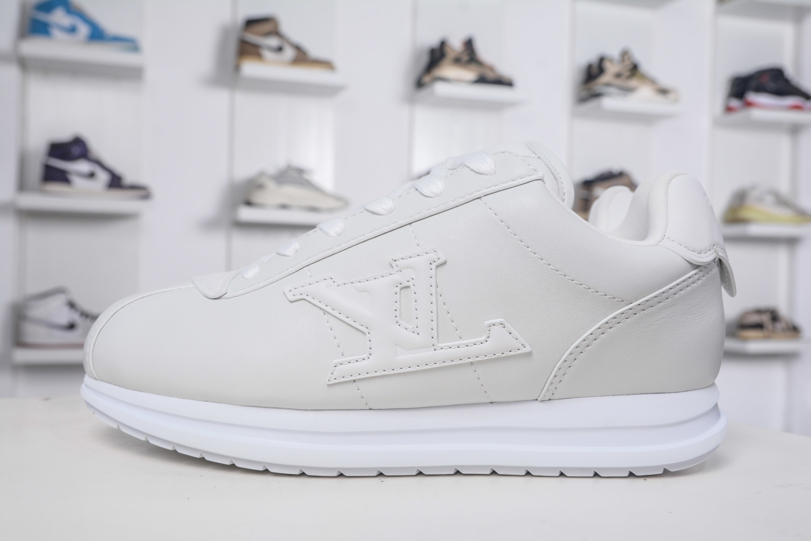 Louis Vuitton x Nigo Buttersoft White Leather Sneakers Athletic Shoes 2 cmp i1757870140673 8982 0 0