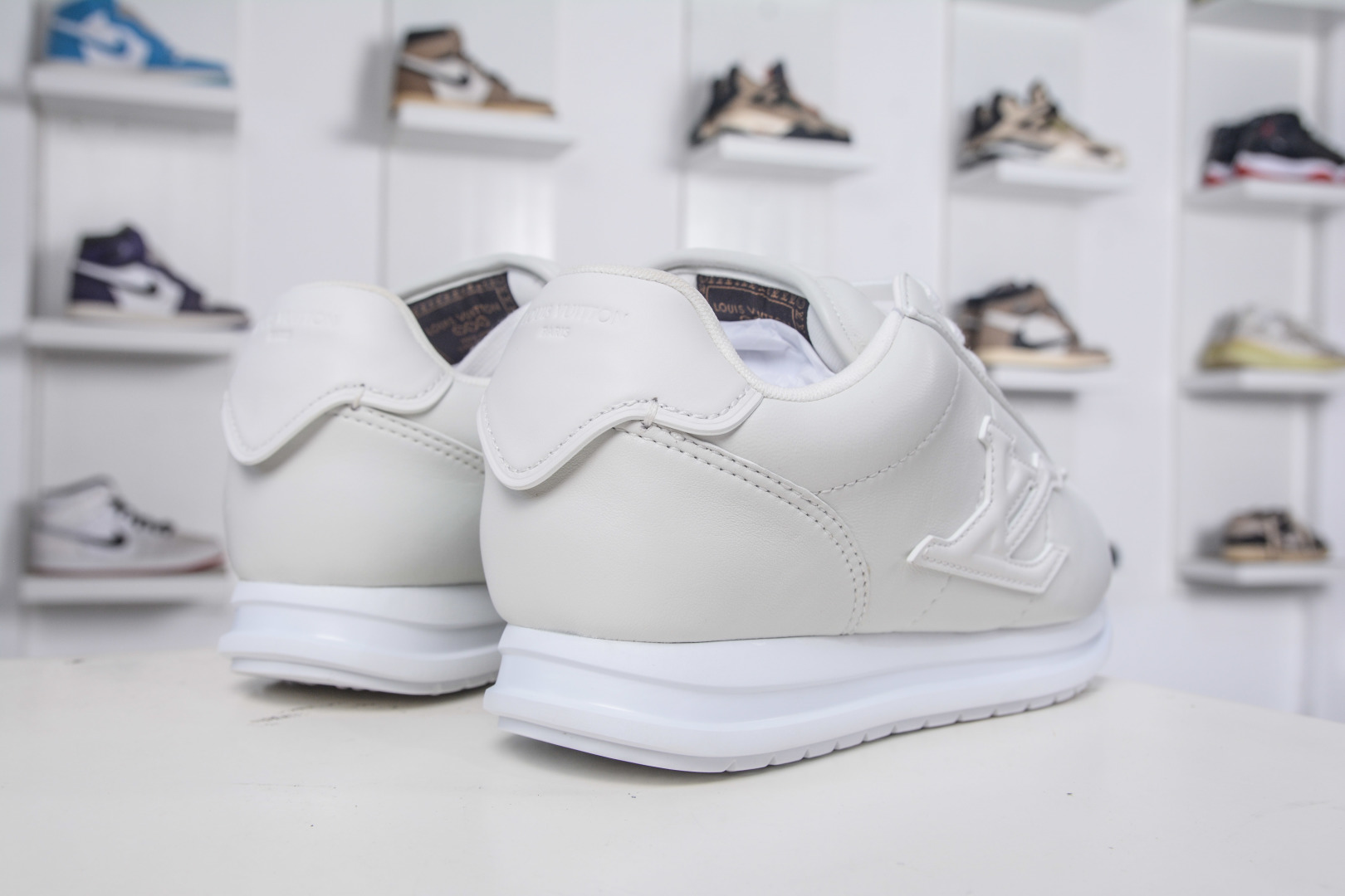 Louis Vuitton x Nigo Buttersoft White Leather Sneakers Athletic Shoes 7 cmp i1757870141720 8264 0 5