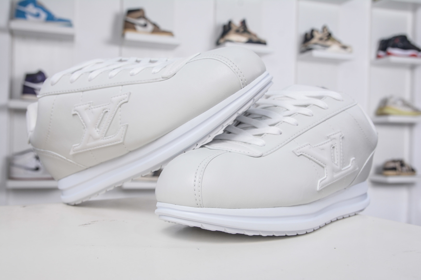 Louis Vuitton x Nigo Buttersoft White Leather Sneakers Athletic Shoes 5 cmp i1757870141722 3020 0 3