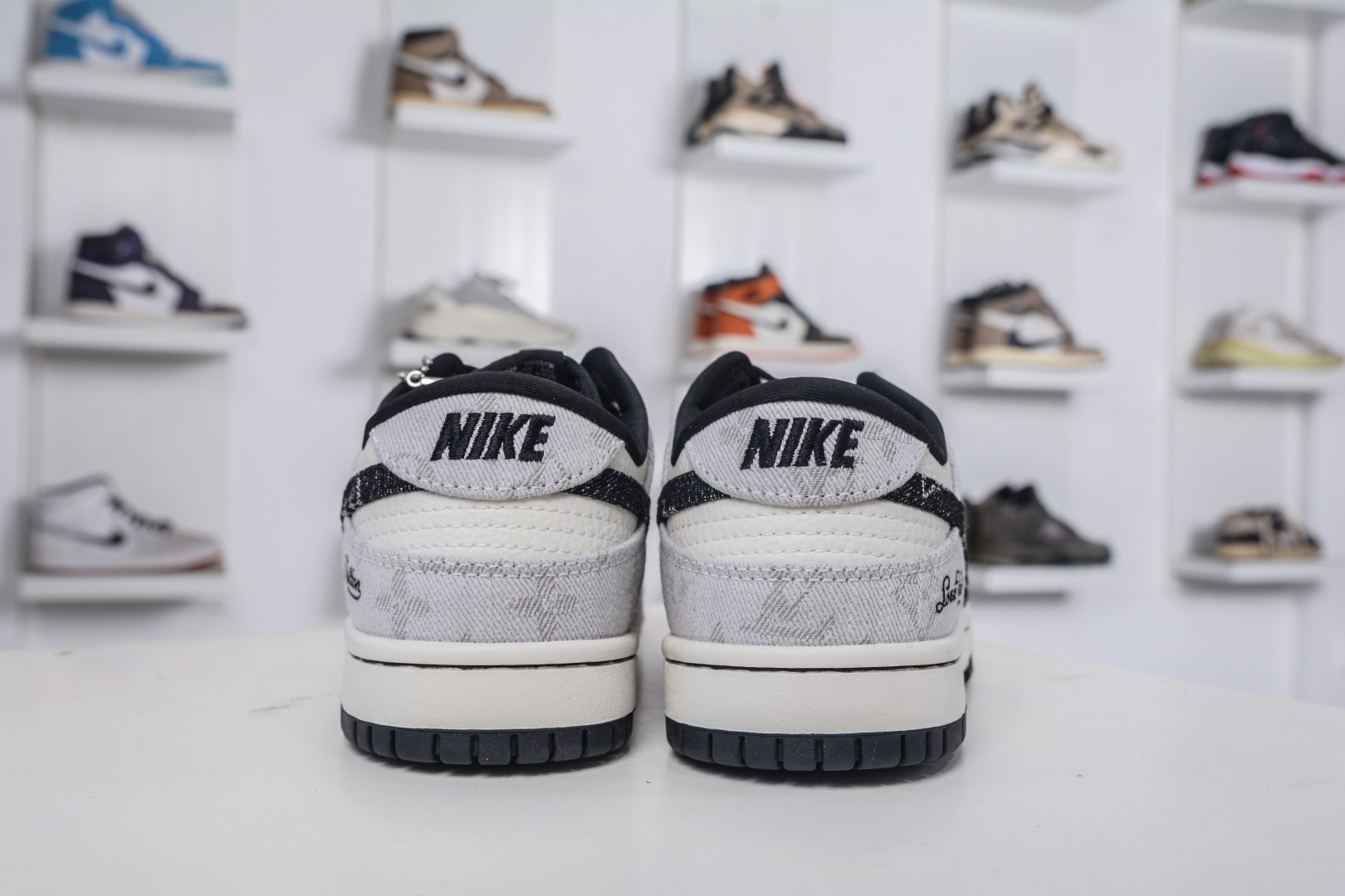Nike SB Dunk Low x Louis Vuitton Black Gray Denim Sneakers 3 cmp i1757955375874 5675 0 1