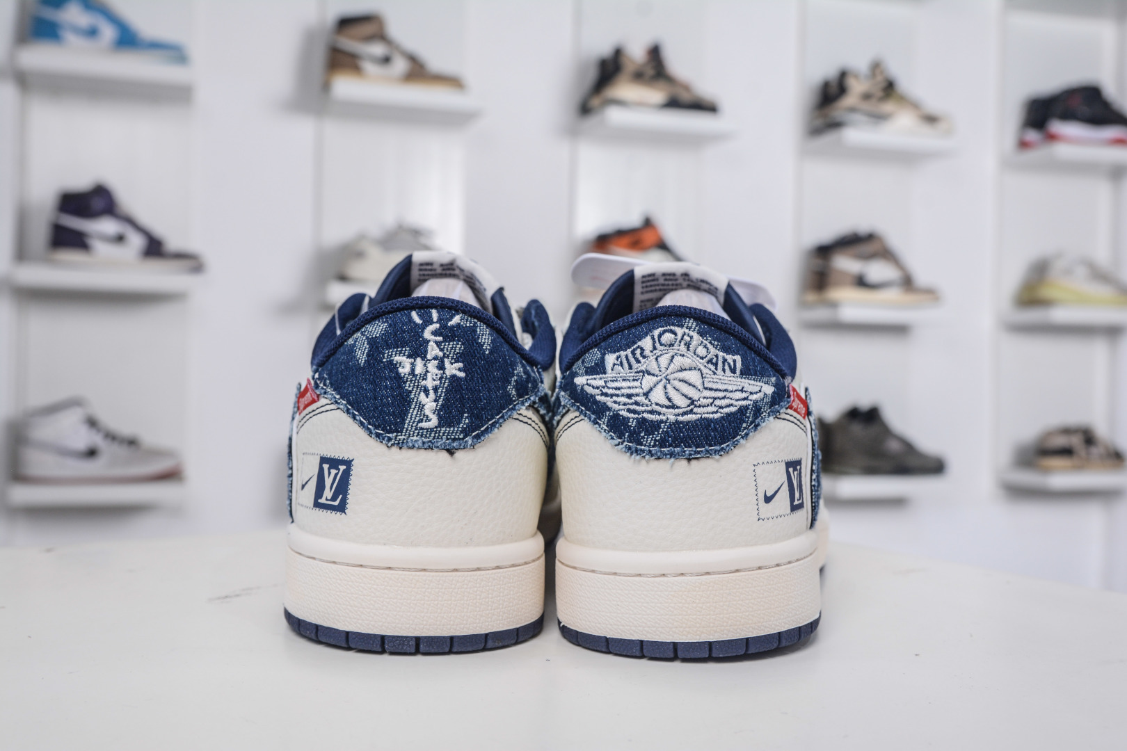 Air Jordan 1 Low Blue Denim Louis Vuitton SUP Collab Custom Sneakers 2 cmp i1757955586683 5594 0 1