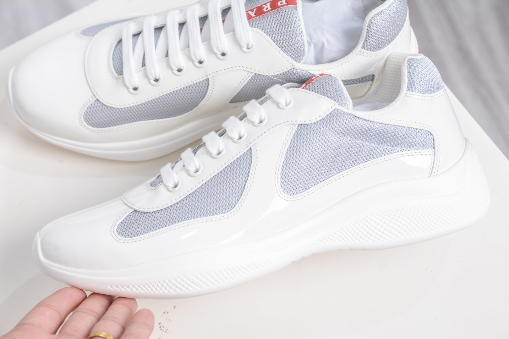 Prada Linea Rossa White Low-Top Sneakers, Lightweight & Flexible, Size 40-47 8 cmp i1757955695616 9666 0 6