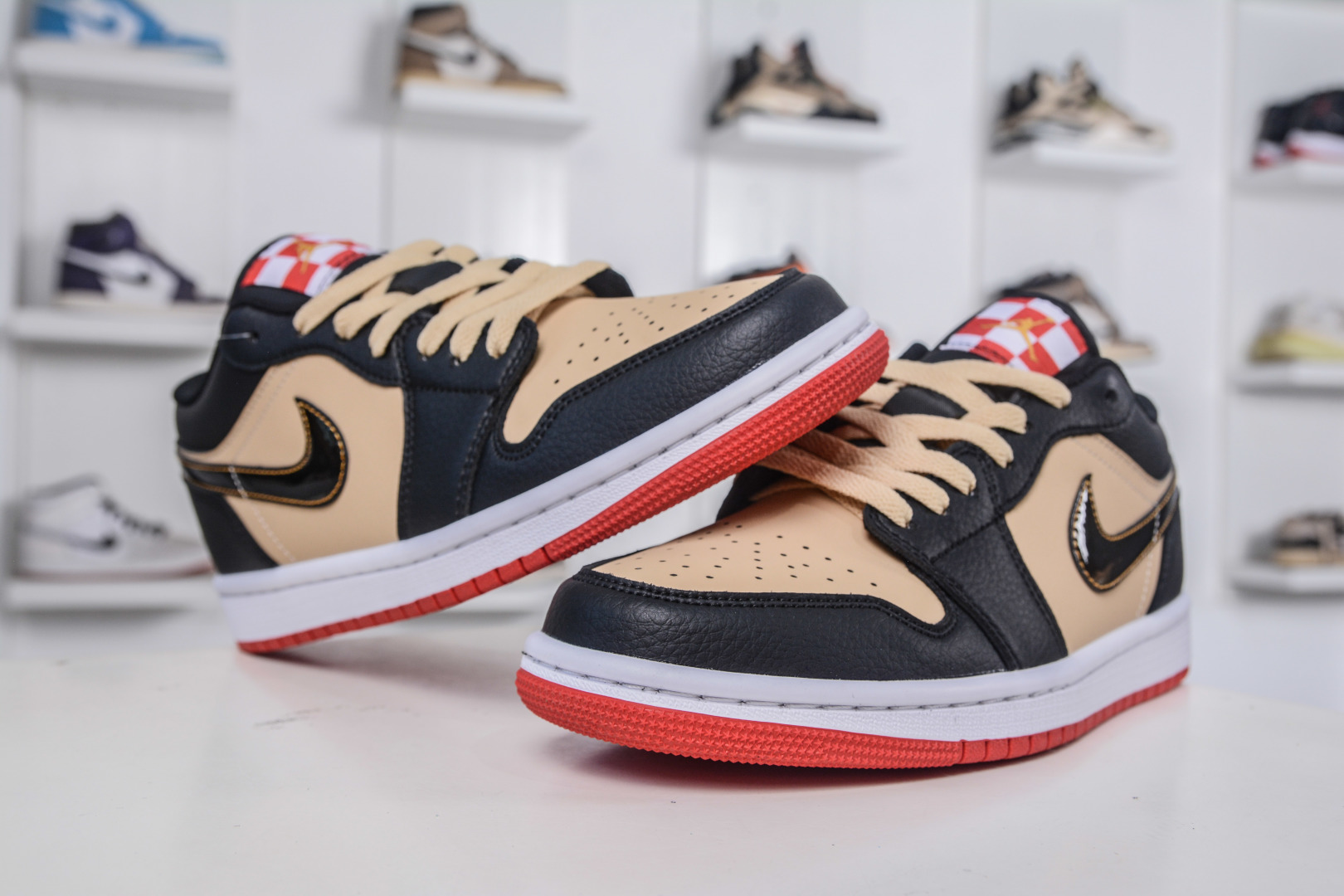 Air Jordan 1 Low Black Tan Leather, Stylish and Comfortable Sneaker for Everyday 4 cmp i1757955855926 844 0 3