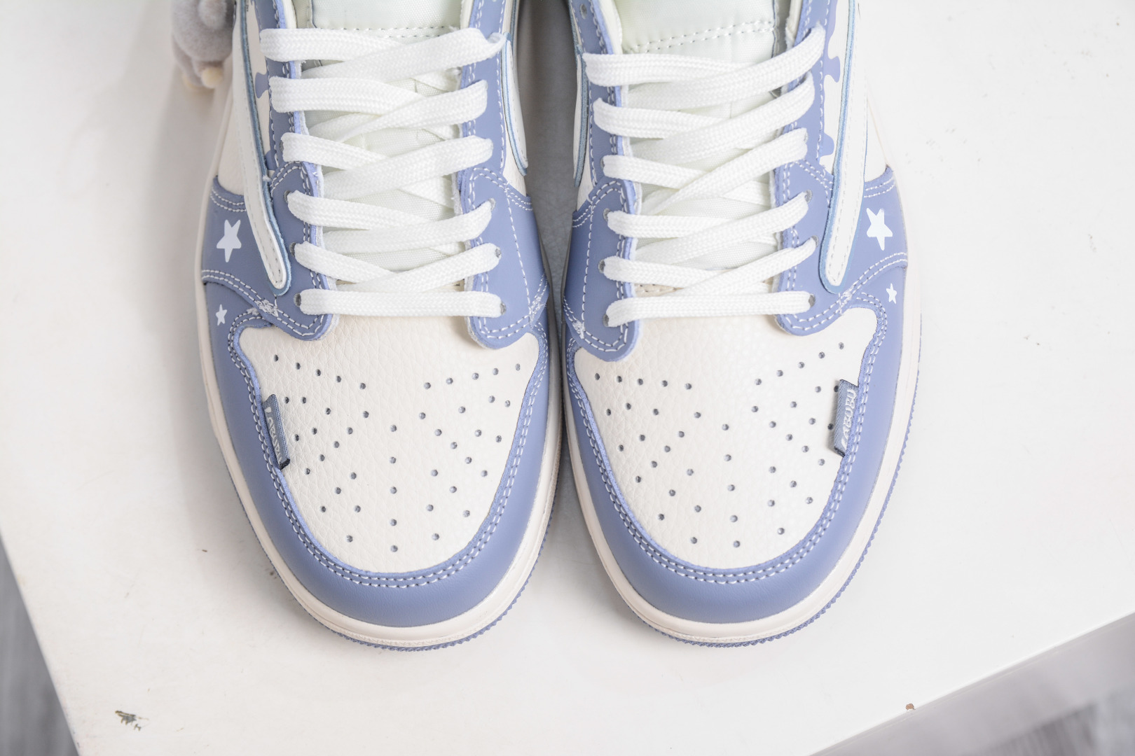 TS x Air Jordan 1 Low LABUBU - White & Blue Custom Sneakers with Air Cushion 10 cmp i1758039550886 393 0 8