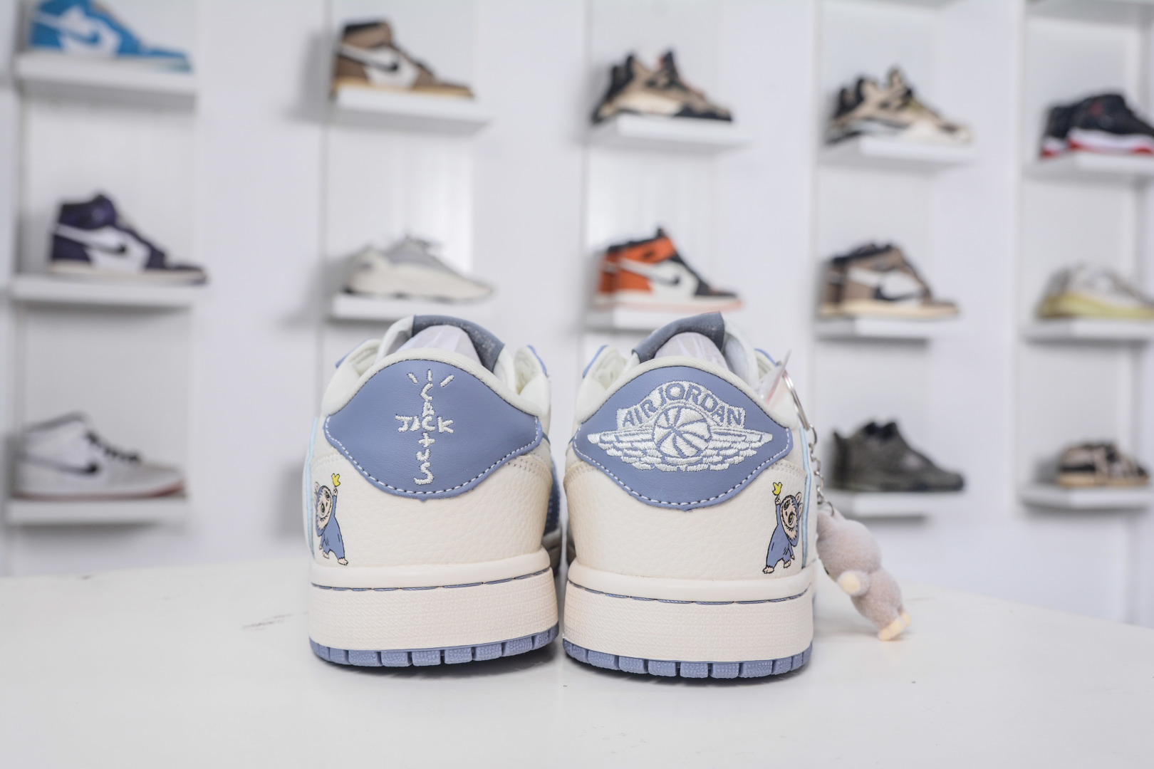 TS x Air Jordan 1 Low LABUBU - White & Blue Custom Sneakers with Air Cushion 3 cmp i1758039551820 7023 0 1