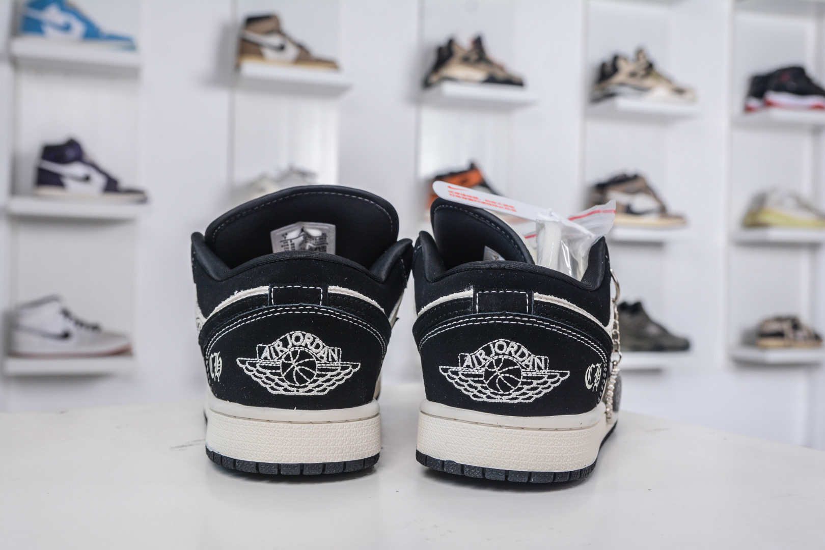 Air Jordan 1 Low X Chrome Hearts Black White Custom Shoes 3 cmp i1758039606332 5212 0 1