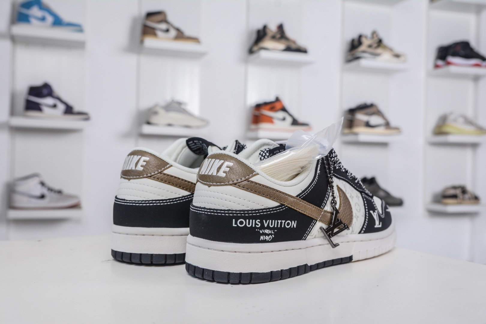 Nike SB Dunk Low x Louis Vuitton Collab Black White Brown, Premium Quality 7 cmp i1758039919201 866 0 5