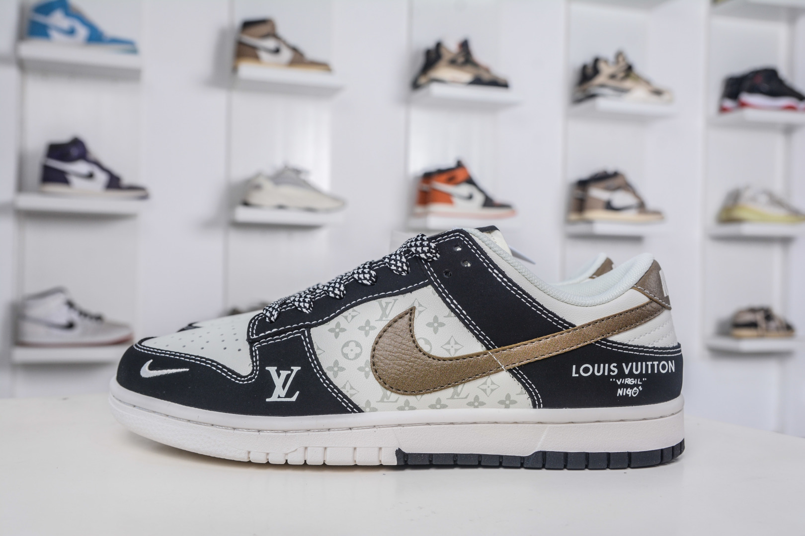 Nike SB Dunk Low x Louis Vuitton Collab Black White Brown, Premium Quality 2 cmp i1758039921020 6774 0 0