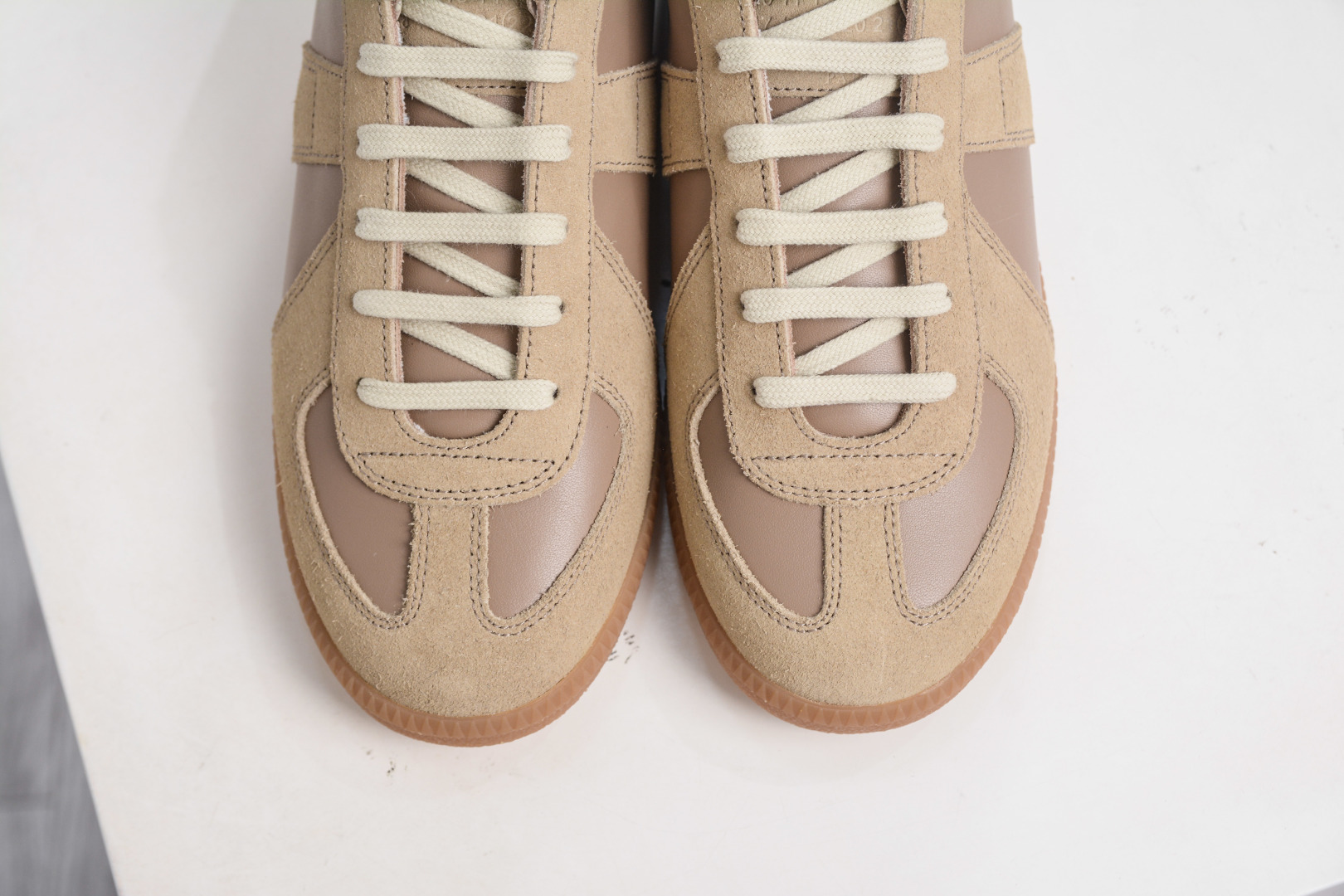 Maison Margiela Replica Sneakers - Calfskin Leather, Suede, and Rubber Sole 10 cmp i1758040778587 6818 0 8