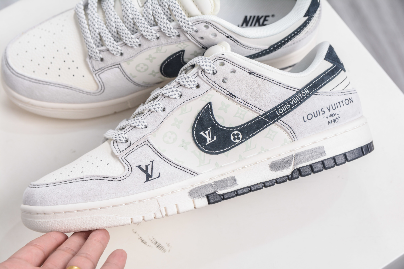 Nike SB Dunk Low x Louis Vuitton LV联名-涂鸦双拼 CX5050-Y01