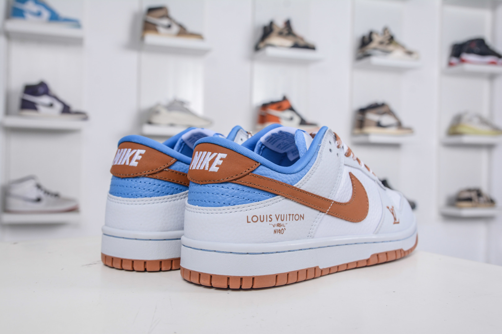 Nike SB Dunk Low x Louis Vuitton LV联名-白蓝棕 SC0601-474