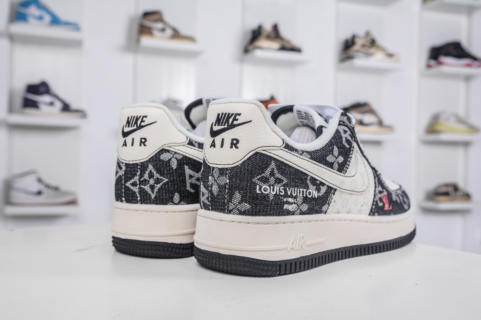 260 Nike Air Force 1 Low 07 x Louis Vuitton LV联名-牛仔米黑缝线 MZ9588-815-Chinese UA Cheap High Quatity Brand Clothes Bags handbags Sneakers wholesale wholesaler seller from China Factory suppliers Fashion Clothing Shoes best Quality Beautiful Price 260 Nike Air Force 1 Low 07 x Louis Vuitton LV联名-牛仔米黑缝线 MZ9588-815