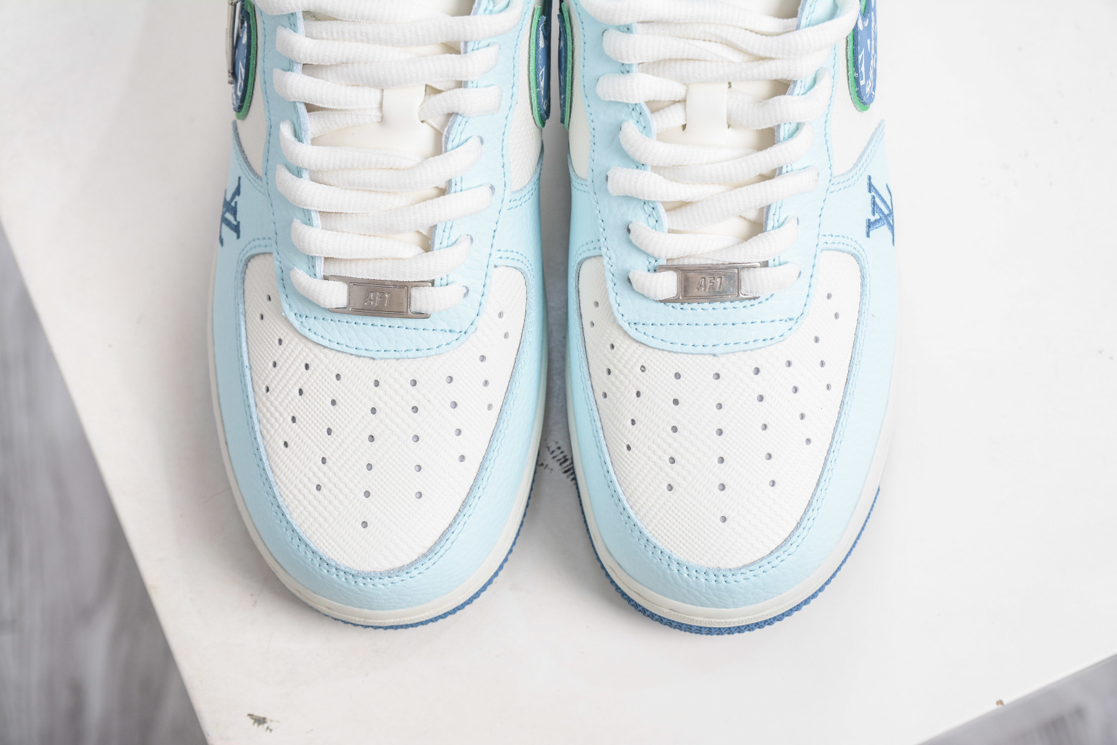 Nike Air Force 1 Low 07 x Louis Vuitton x Supreme LVSUP联名-白蓝 YF9511-809