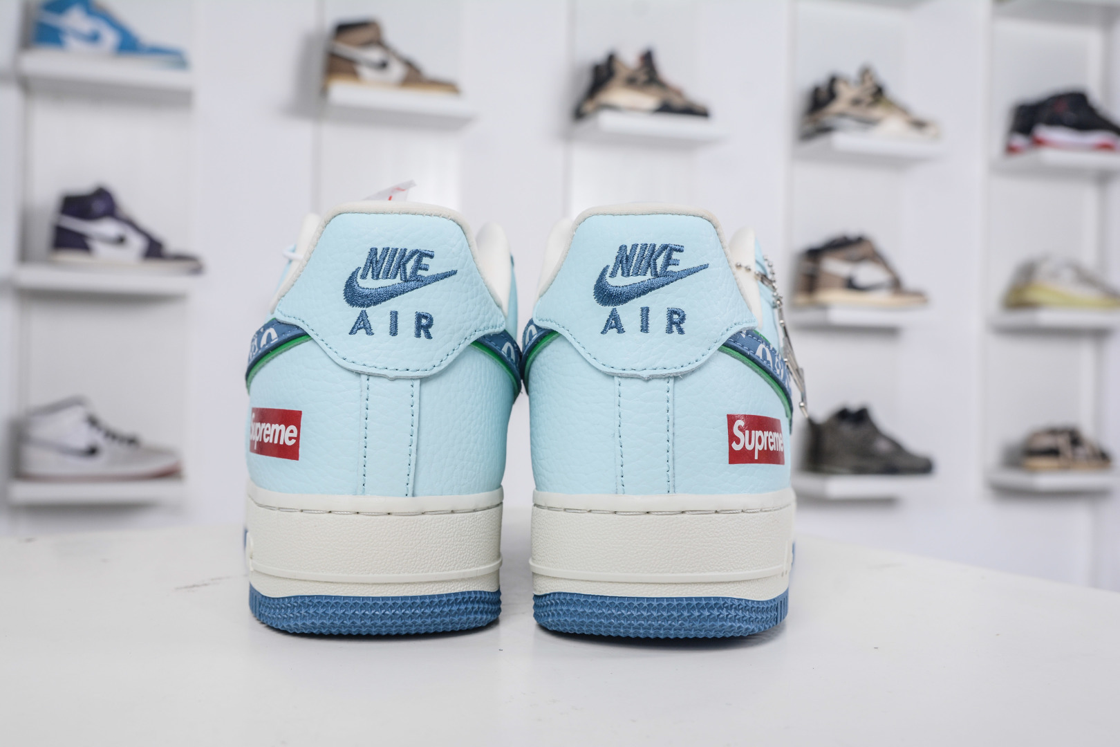 Nike Air Force 1 Low 07 x Louis Vuitton x Supreme LVSUP联名-白蓝 YF9511-809