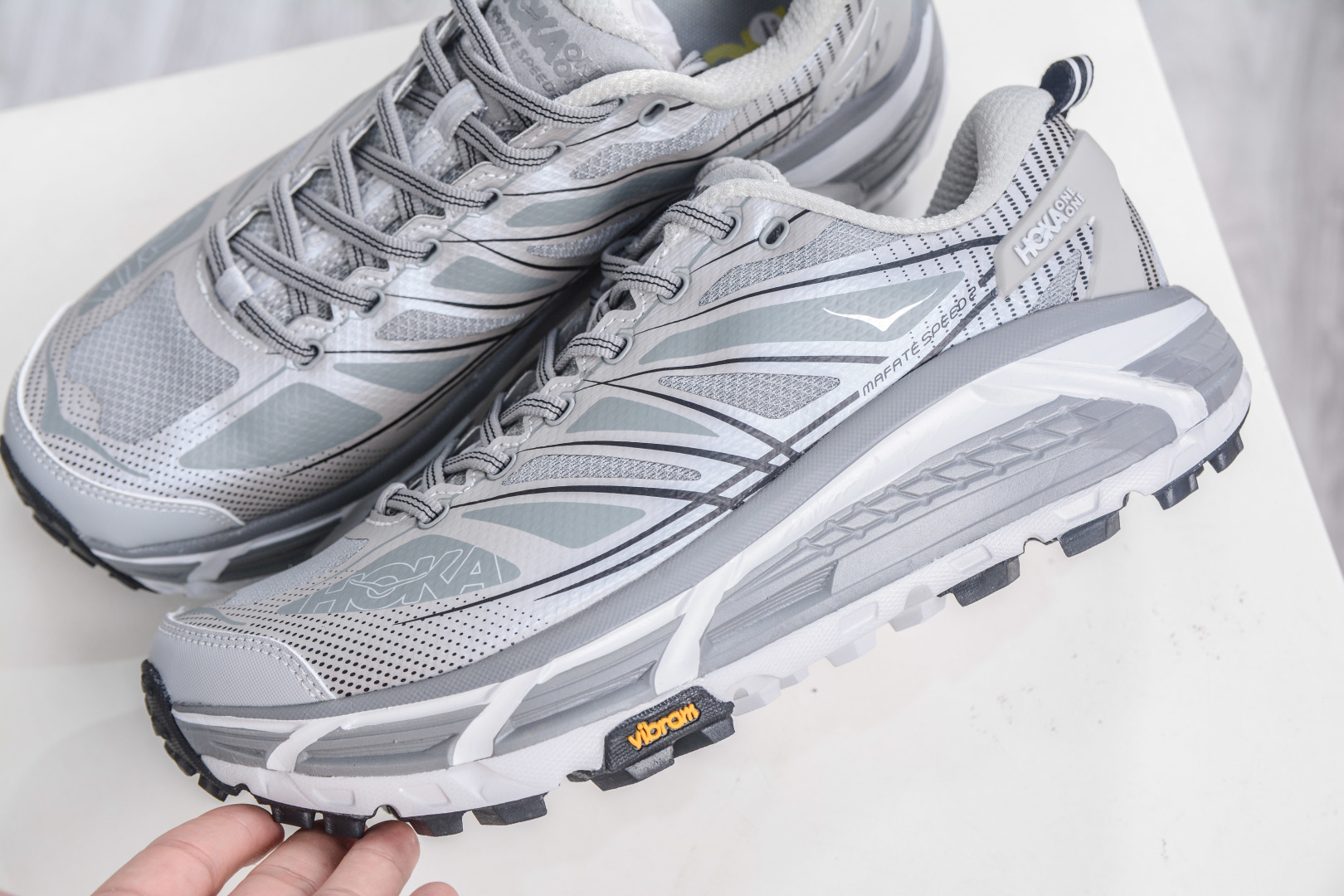 Hoka One One Mafate Speed 2 Low Lightweight Trail Running Shoes - Grey 8 cmp i1758211821704 7312 0 6