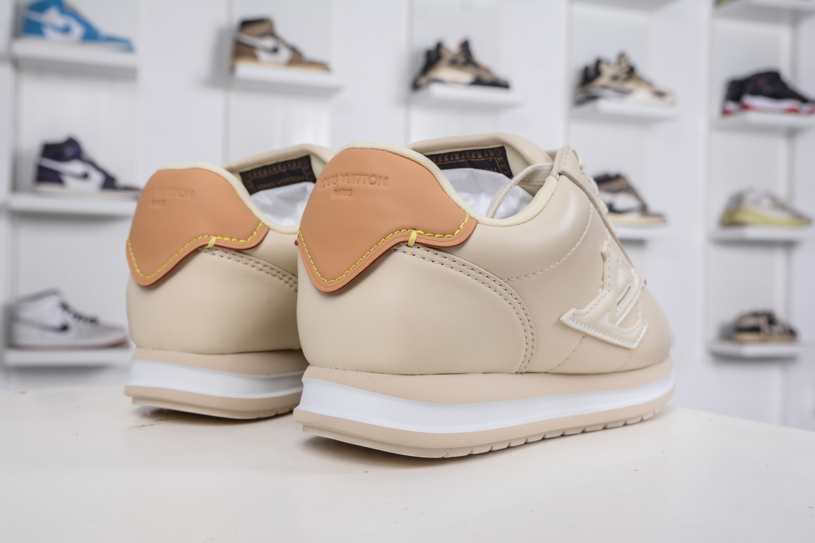 Louis Vuitton x Nigo Buttersoft Cream Leather Sneakers Casual Shoes 7 cmp i1758212267680 2627 0 5