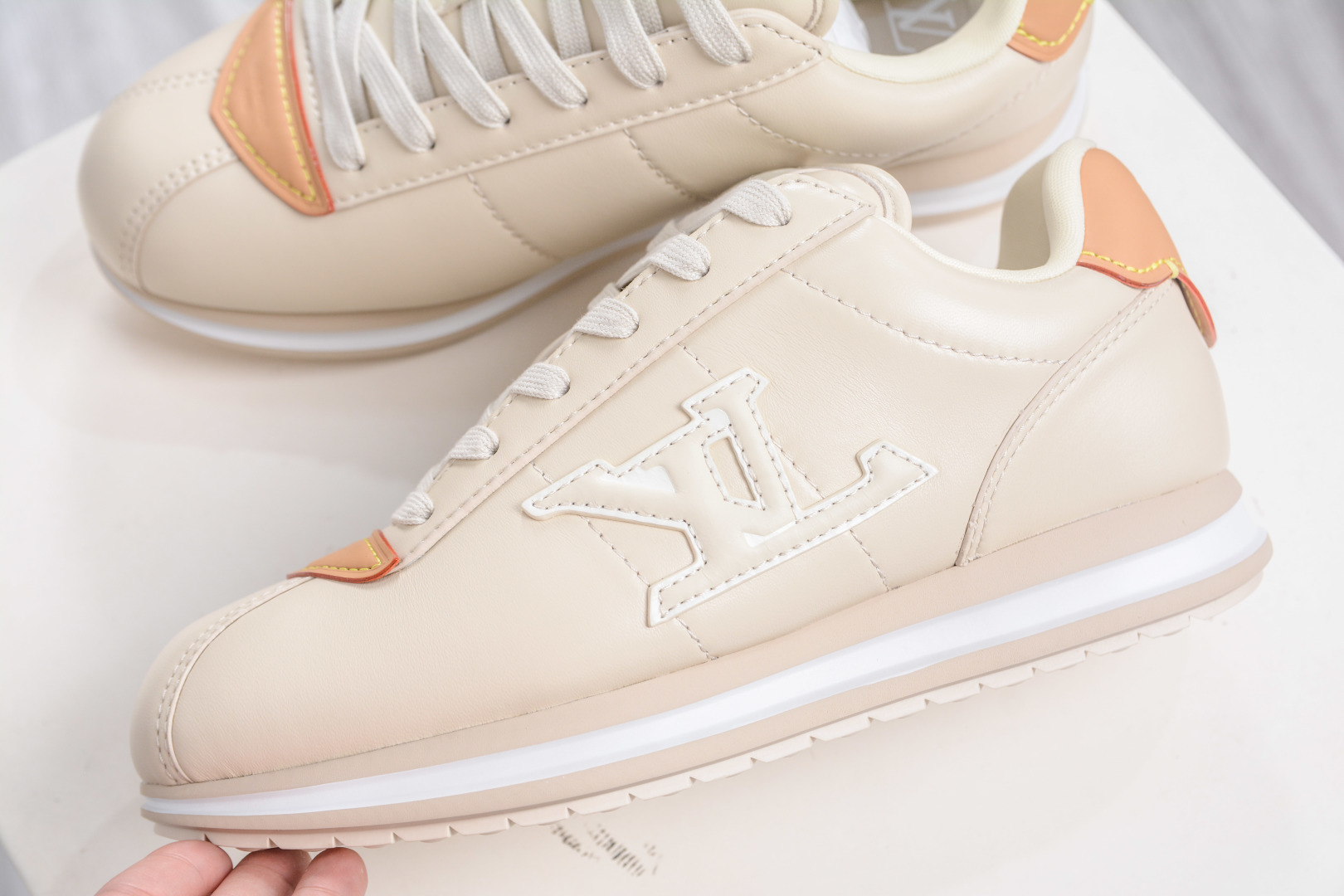 Louis Vuitton x Nigo Buttersoft Cream Leather Sneakers Casual Shoes 8 cmp i1758212267738 6922 0 6
