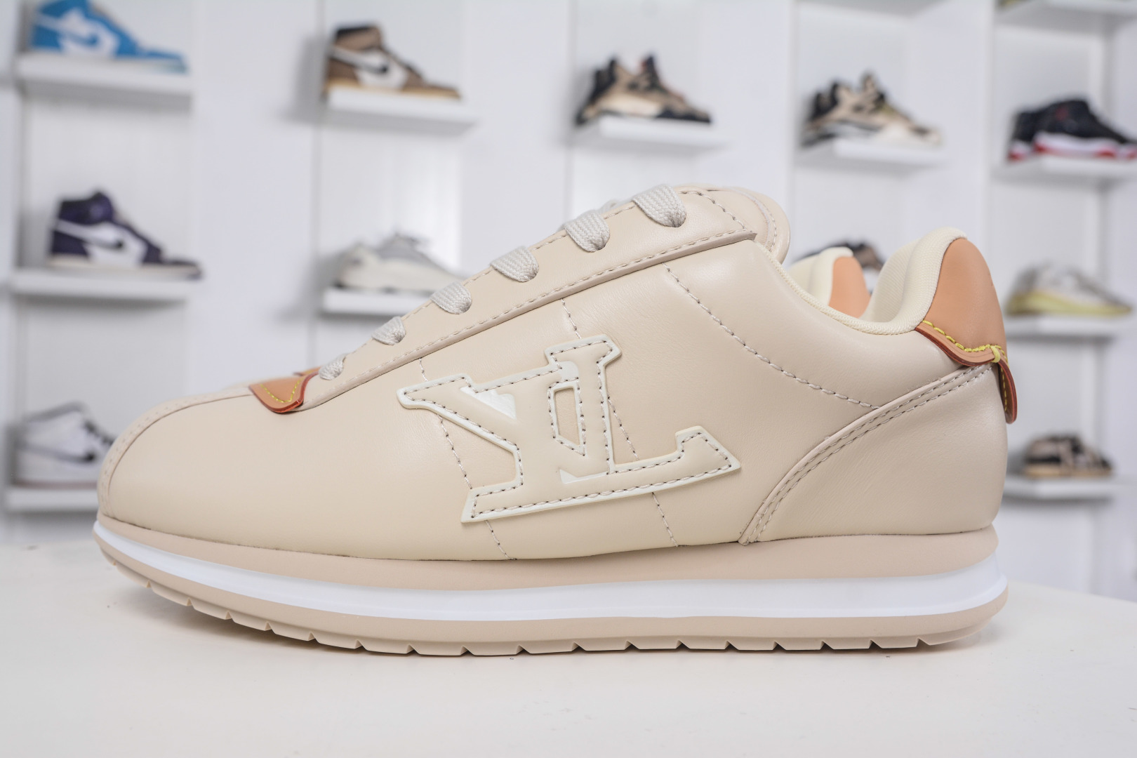 Louis Vuitton x Nigo Buttersoft Cream Leather Sneakers Casual Shoes 2 cmp i1758212268742 6748 0 0