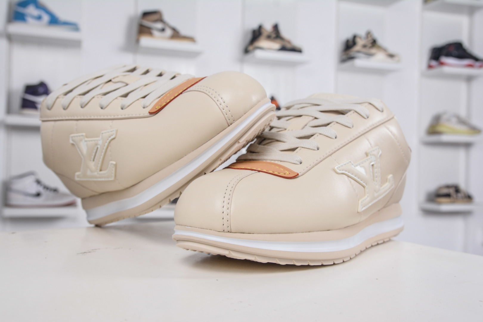 Louis Vuitton x Nigo Buttersoft Cream Leather Sneakers Casual Shoes 5 cmp i1758212268743 6346 0 3