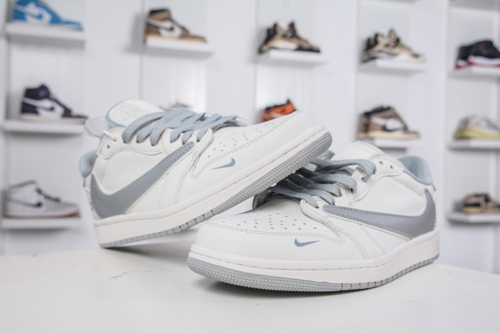 TS x Air Jordan x Supreme Air Jordan 1 Low White/Gray - Premium Comfort 5 cmp i1758306208255 8422 0 3