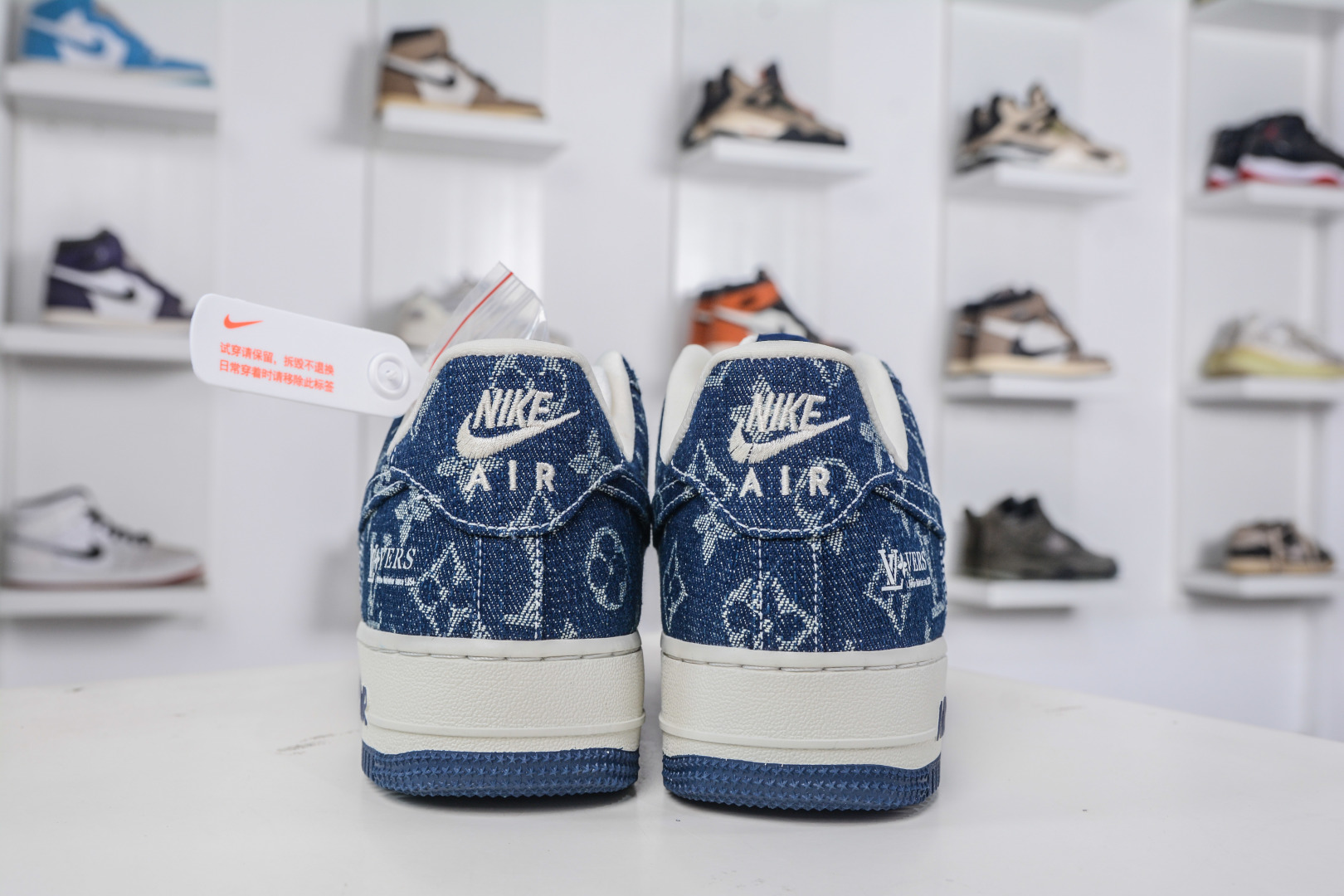 Nike Air Force 1 Low x Louis Vuitton White Blue Denim Sneakers 2 cmp i1758306417507 4628 0 1