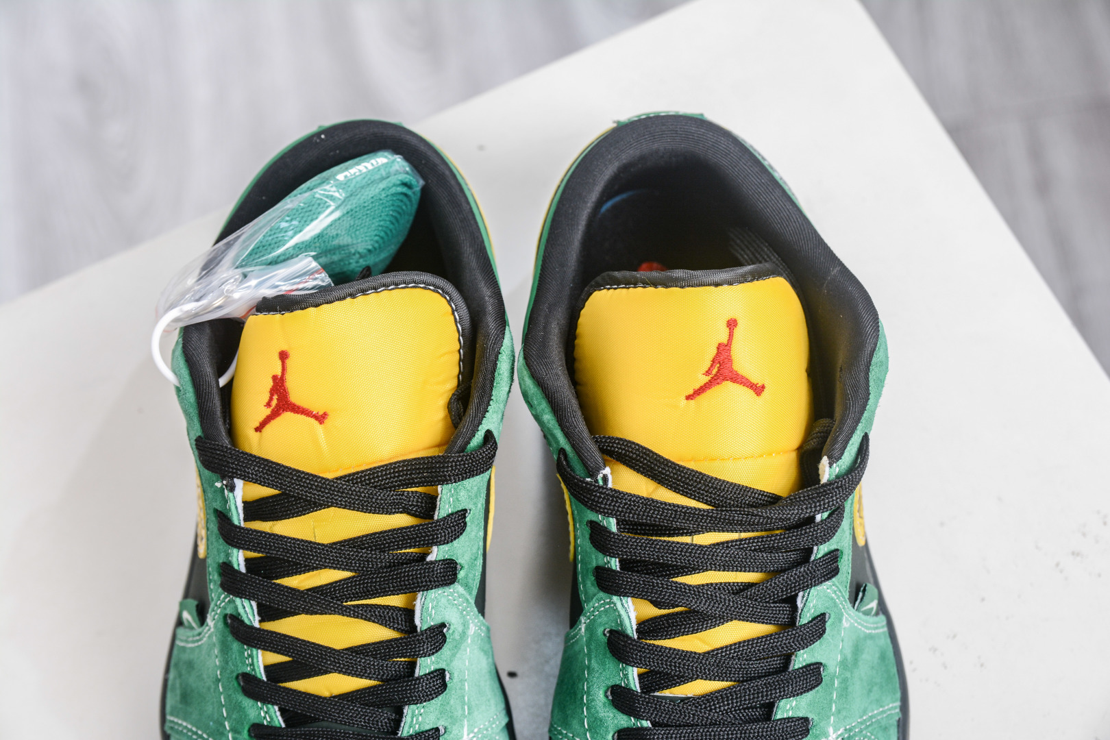 Air Jordan 1 Retro Low x Stussy Black Green Yellow Custom Men's Sneaker 8 cmp i1758394789166 7534 0 7