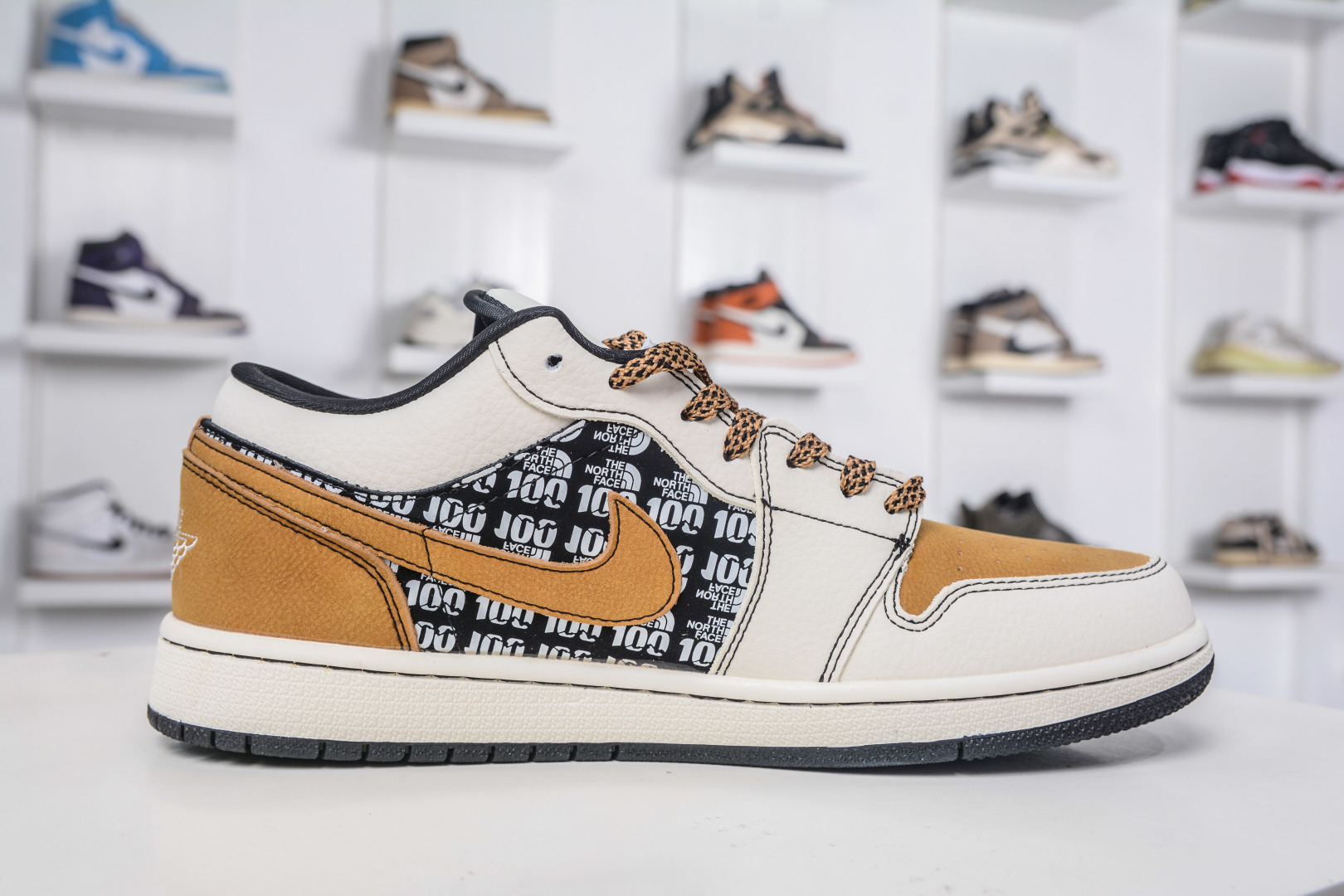 Air Jordan 1 Retro Low x The North Face Collab - White, Black, and Desert Yellow 3 cmp i1758395048309 229 0 2
