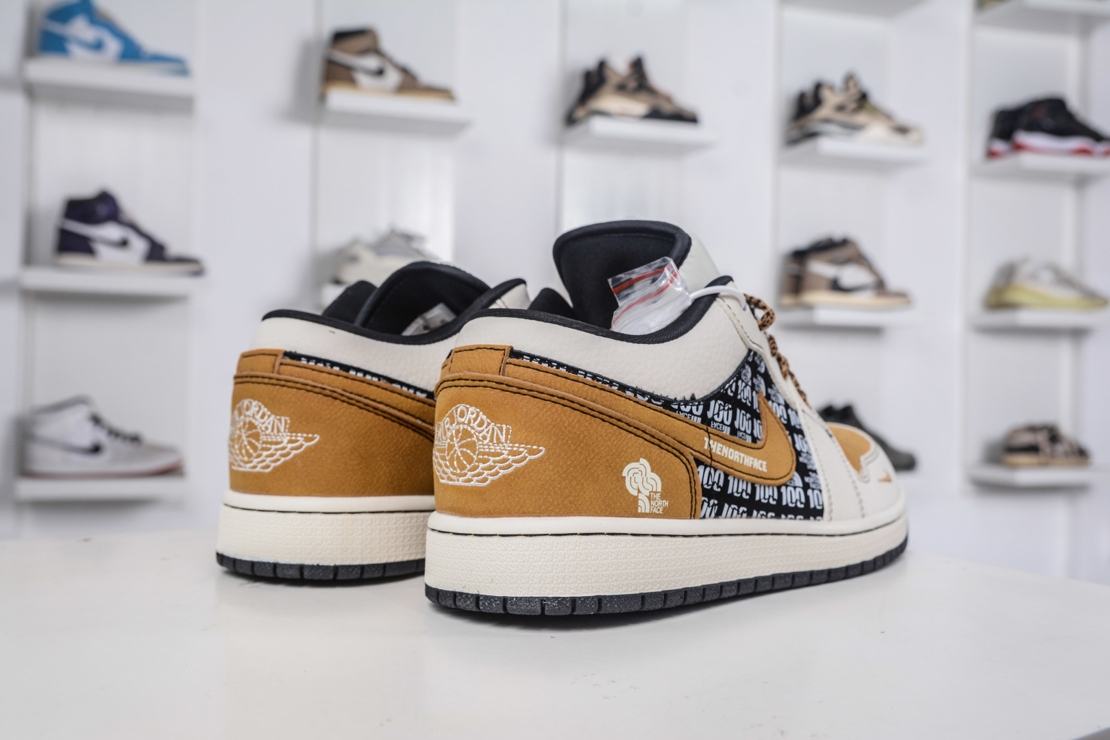 Air Jordan 1 Retro Low x The North Face Collab - White, Black, and Desert Yellow 6 cmp i1758395048310 3169 0 5