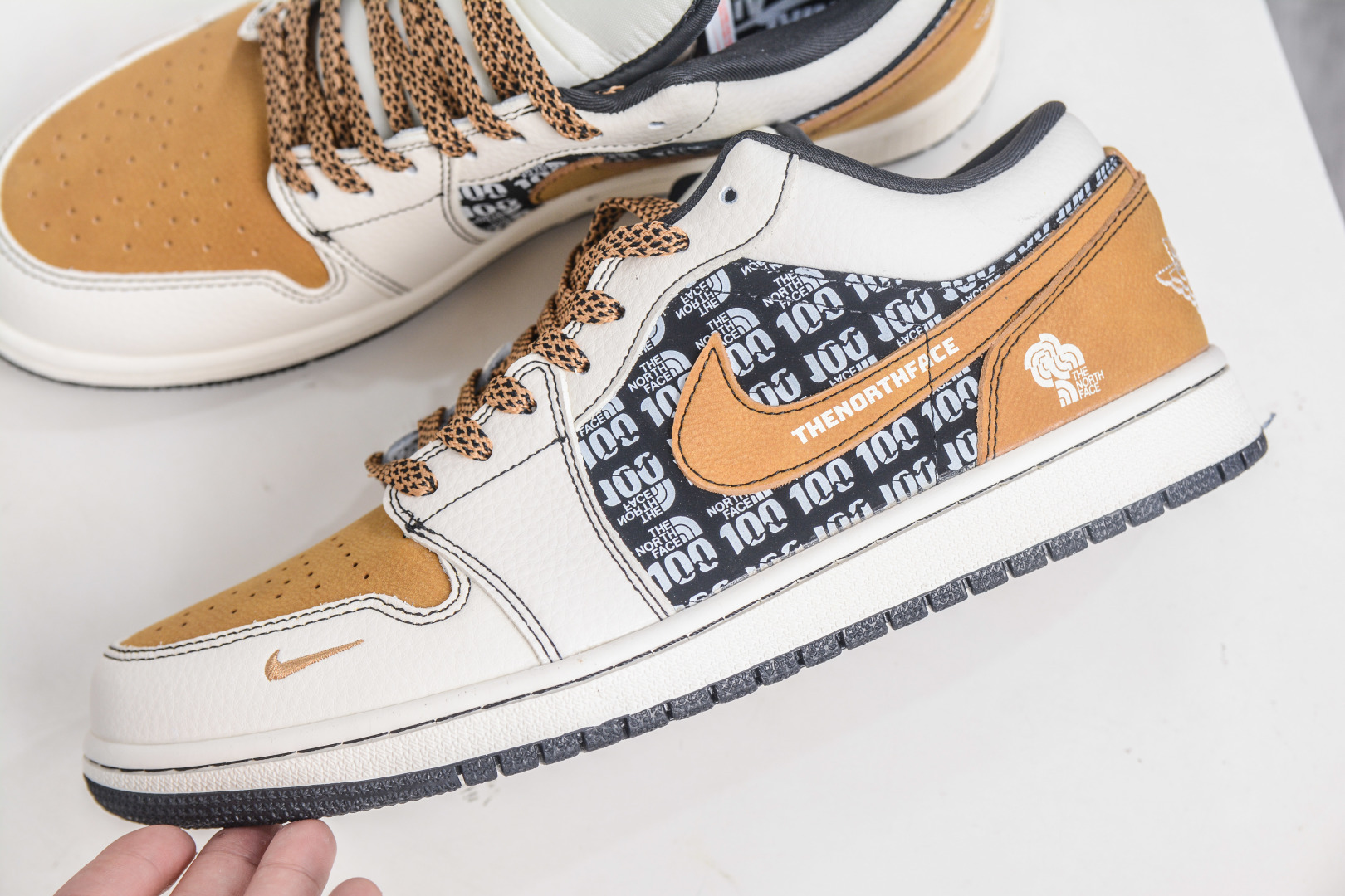 Air Jordan 1 Retro Low x The North Face Collab - White, Black, and Desert Yellow 7 cmp i1758395048367 8403 0 6