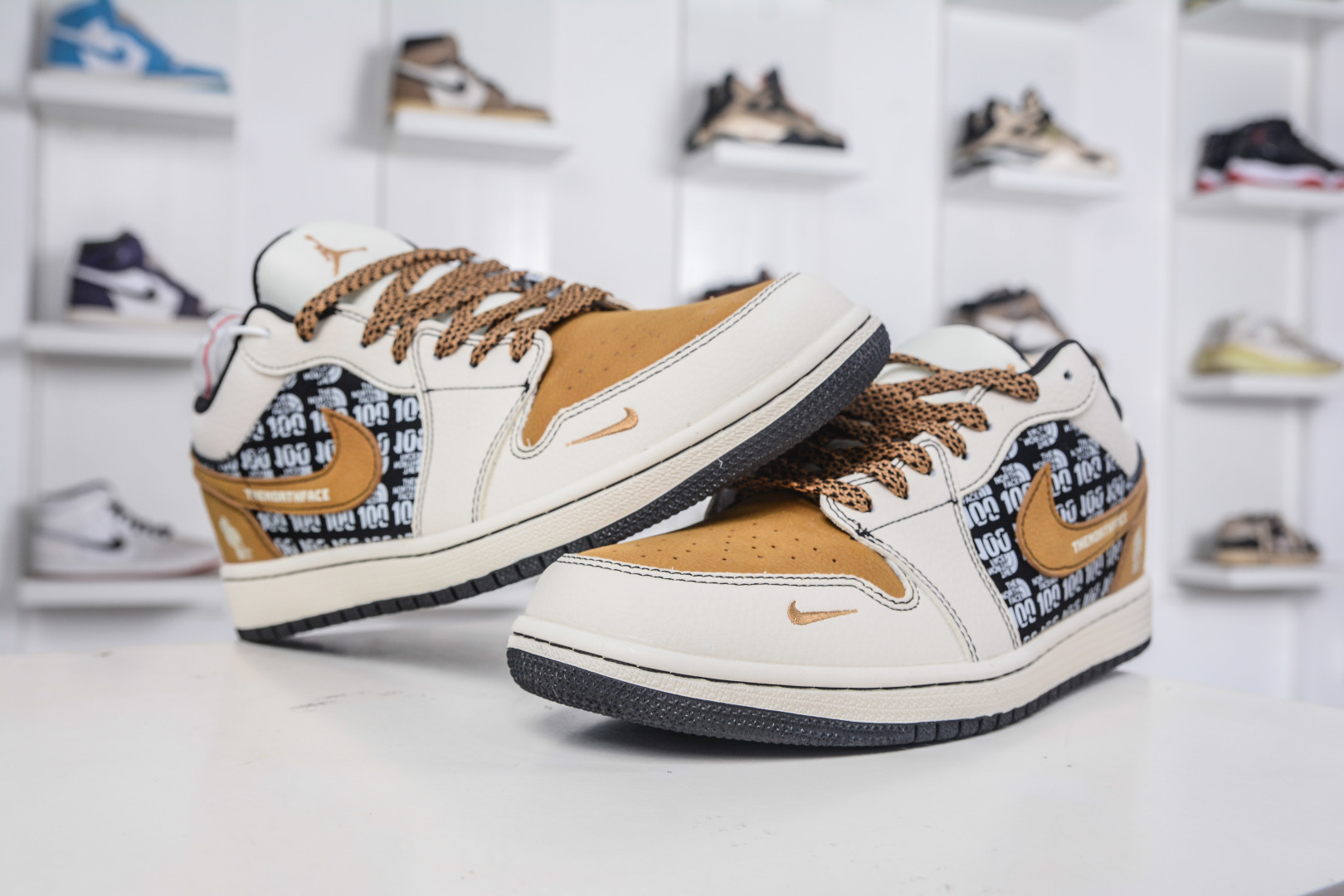 Air Jordan 1 Retro Low x The North Face Collab - White, Black, and Desert Yellow 4 cmp i1758395049363 5274 0 3