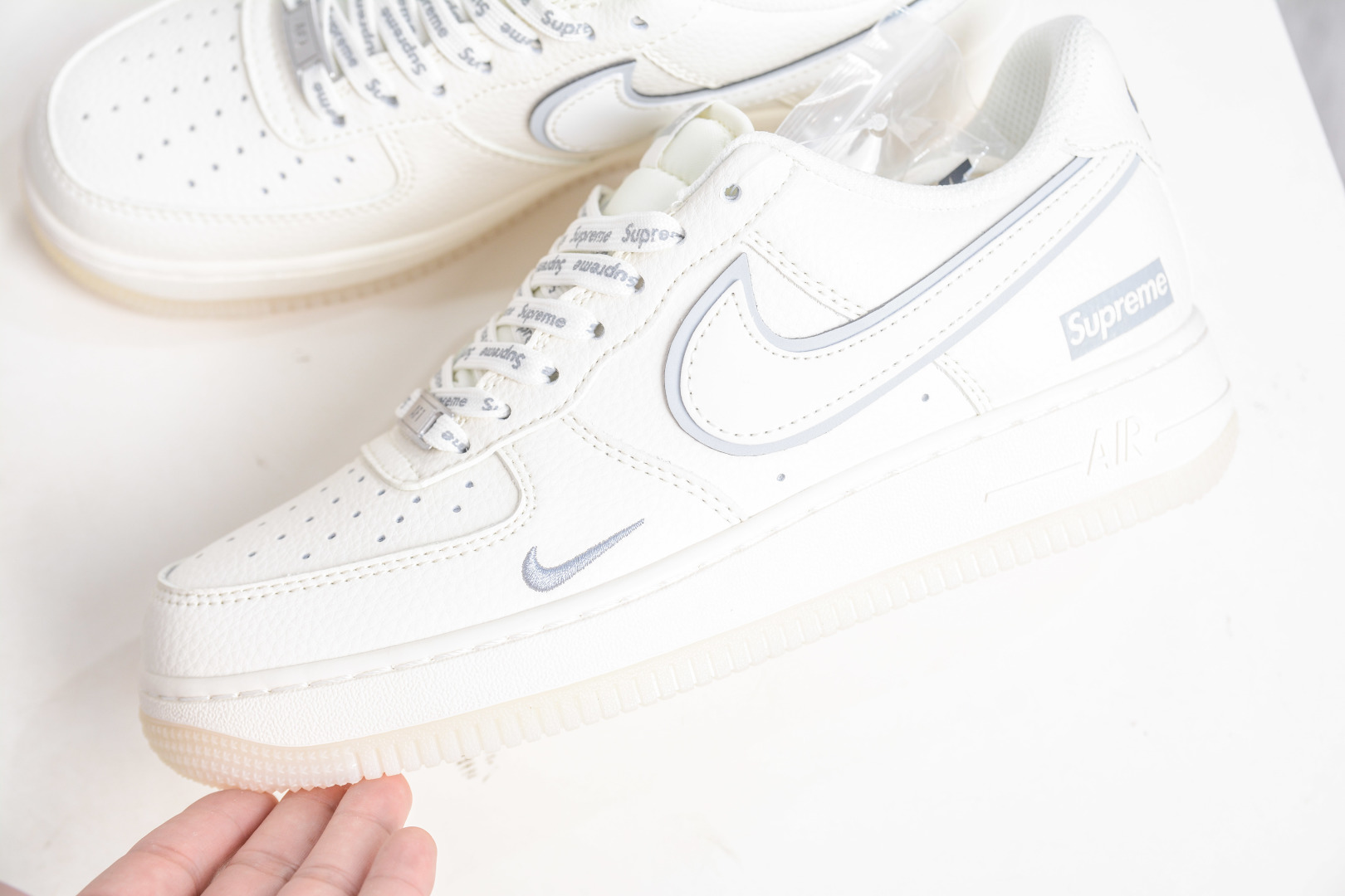 Nike Air Force 1 Low '07 x Supreme Collab - Cream/Grey, All Sizes Available 8 cmp i1758395322634 2056 0 6