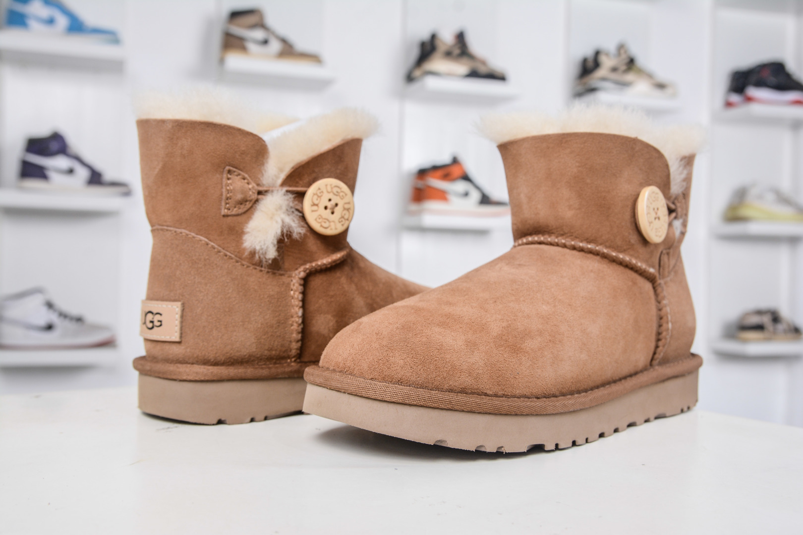 UGG Bailey Mini Boot: Cozy Sheepskin Comfort with Button Detail - Women's Sizes 4 cmp i1758395786283 5450 0 3