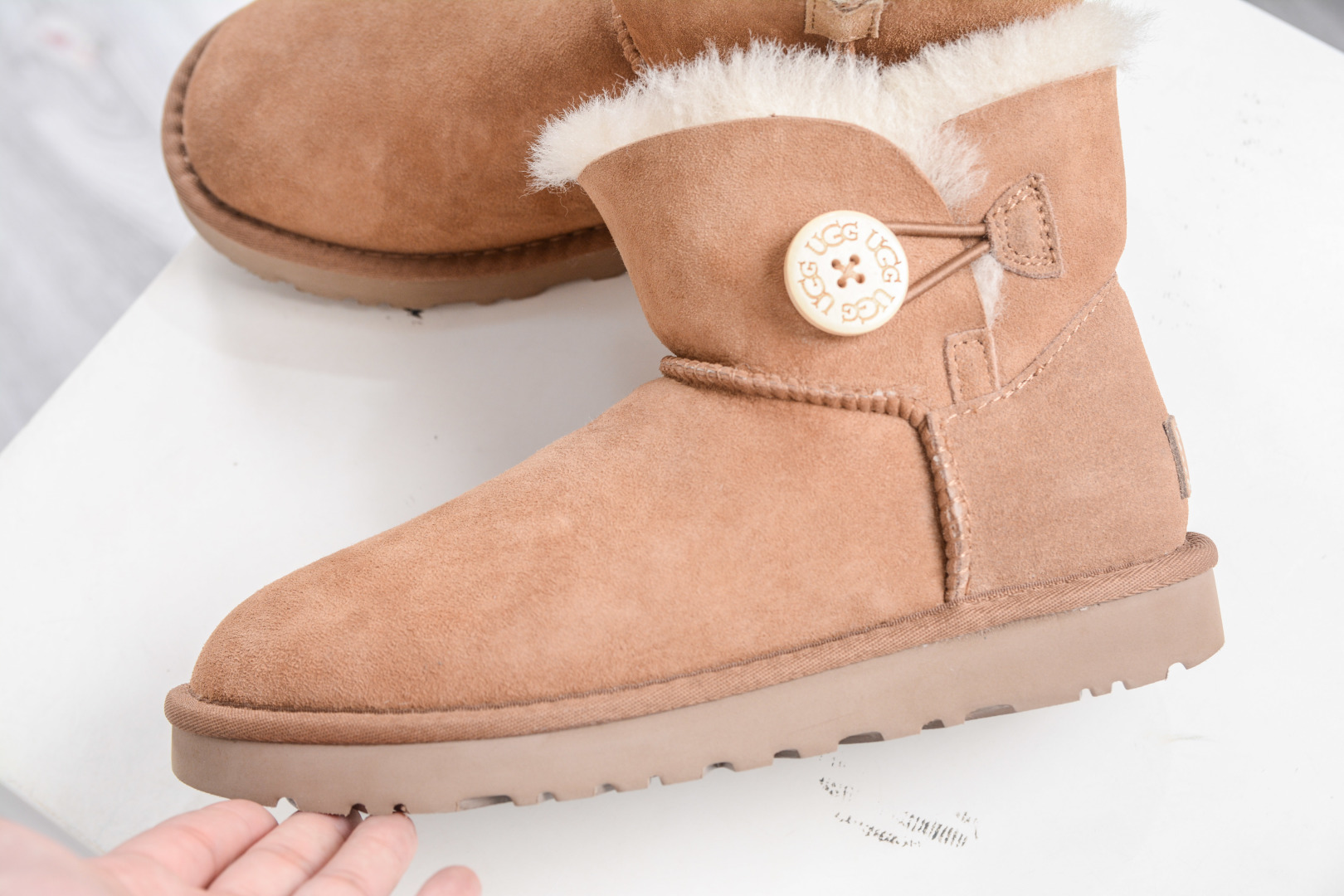 UGG Bailey Mini Boot: Cozy Sheepskin Comfort with Button Detail - Women's Sizes 7 cmp i1758395786339 3595 0 6