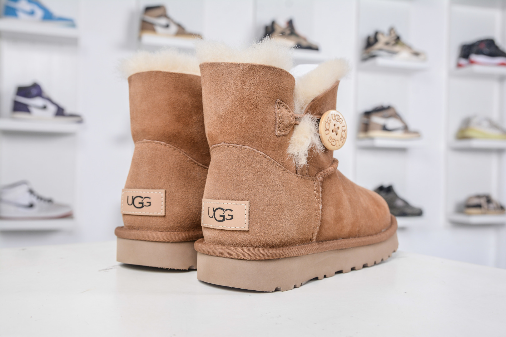 UGG Bailey Mini Boot: Cozy Sheepskin Comfort with Button Detail - Women's Sizes 6 cmp i1758395787644 4245 0 5