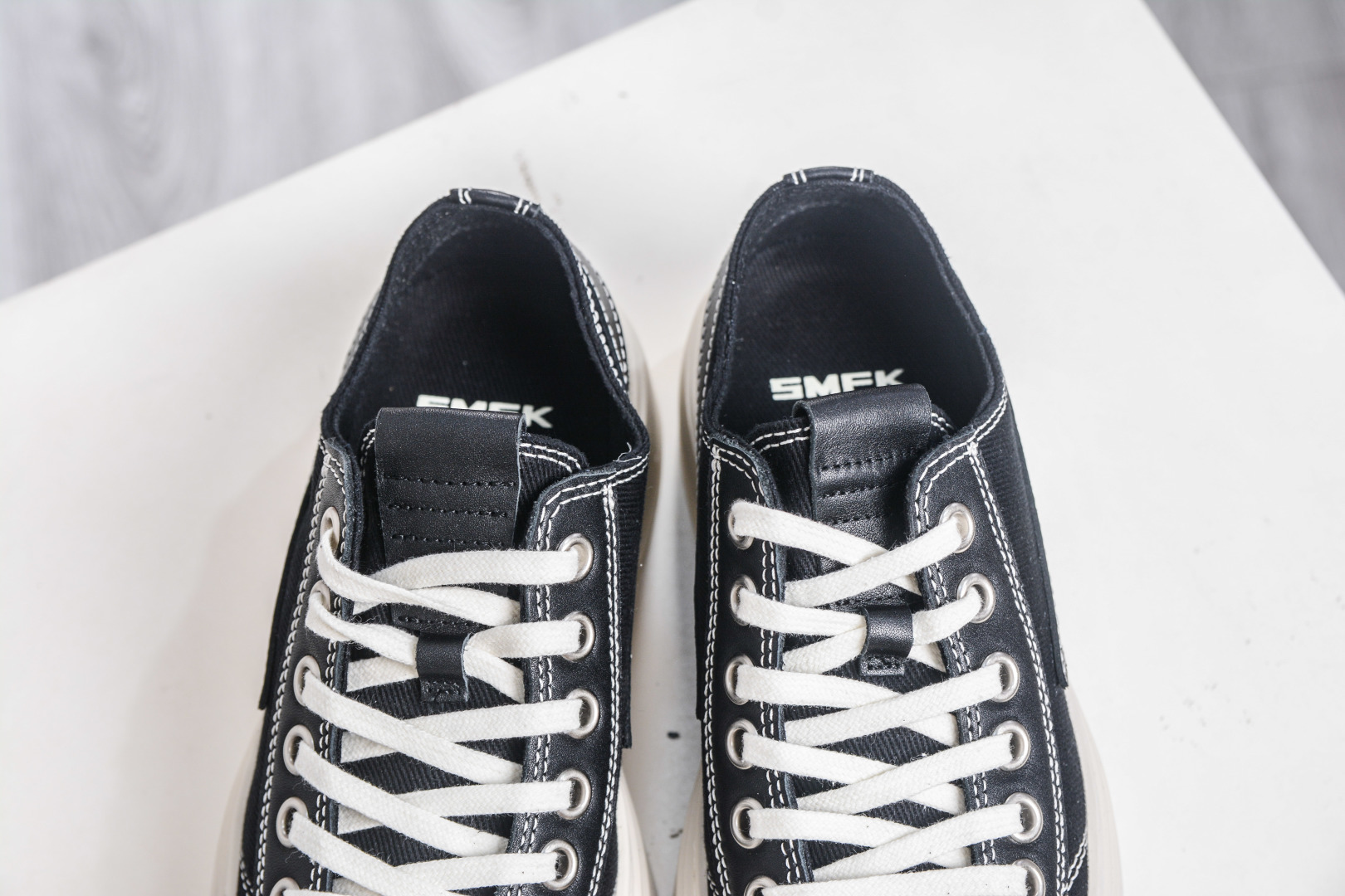 260 SMFK Garden Vintage Skate Low 花园系列低帮复古厚底十字花帆布休闲松糕做旧小脏板鞋