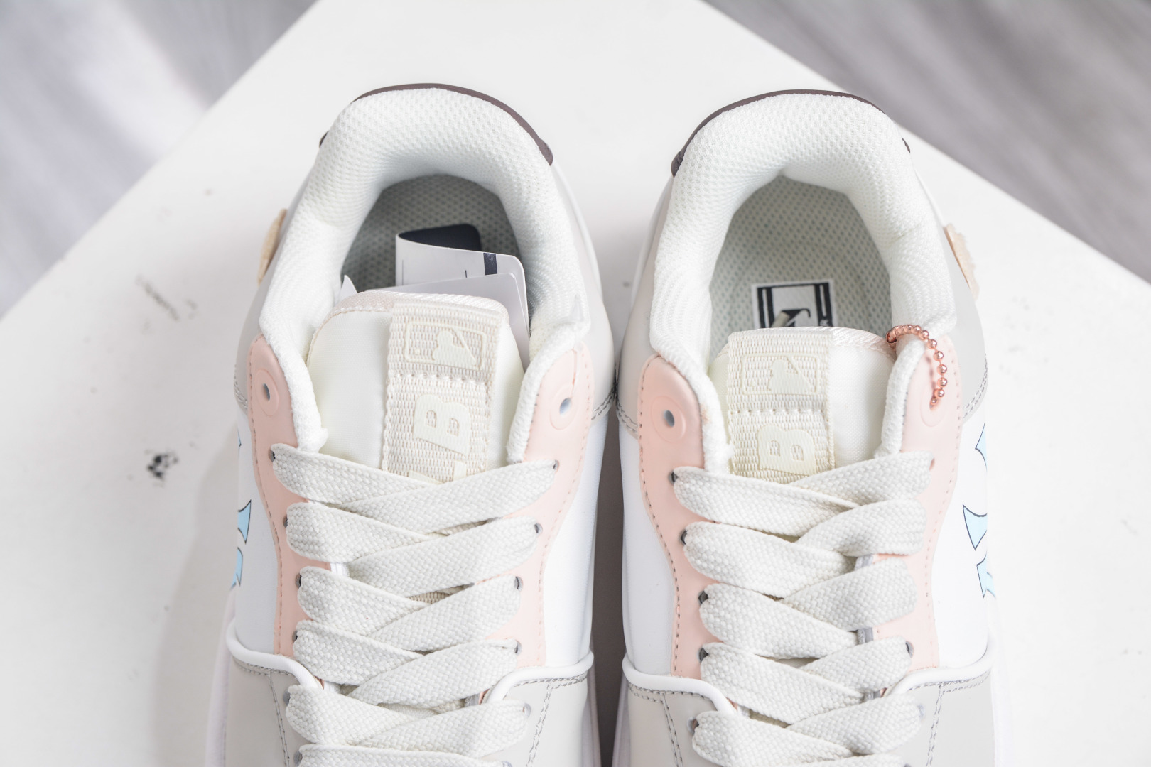 MLB Chunky Liner 气泡水母 奶油小熊 涂鸦定制配色学长鞋系列低帮老爹风轻量增高厚底百搭休闲运动慢跑鞋 3ASXCLB3N 50IVS