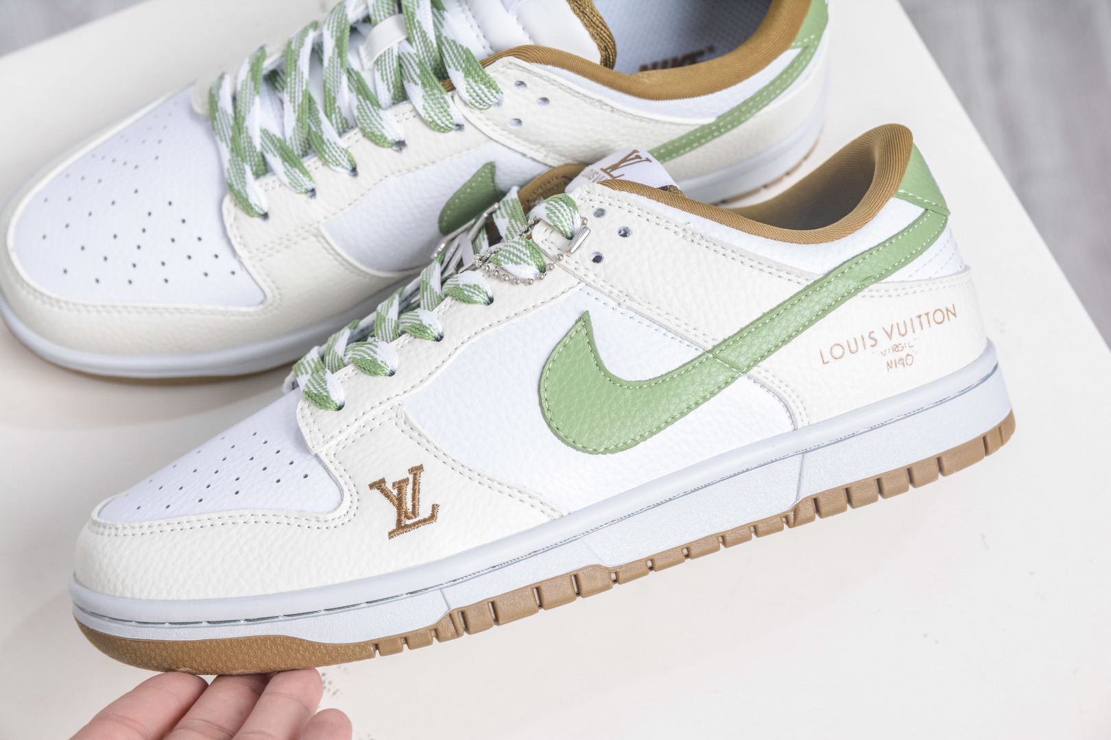 Nike SB Dunk Low x Louis Vuitton LV联名-白绿棕 SC0601-476